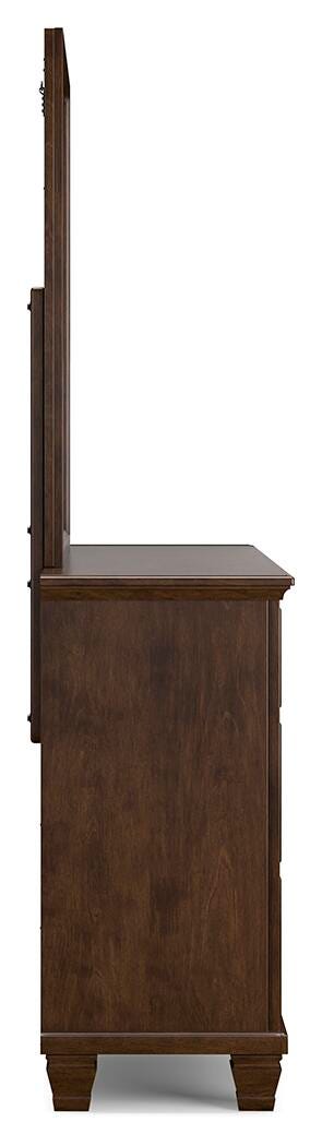 Danabrin Panel Bed, Dresser and Mirror - Brown  (B685-SI) - Image 5