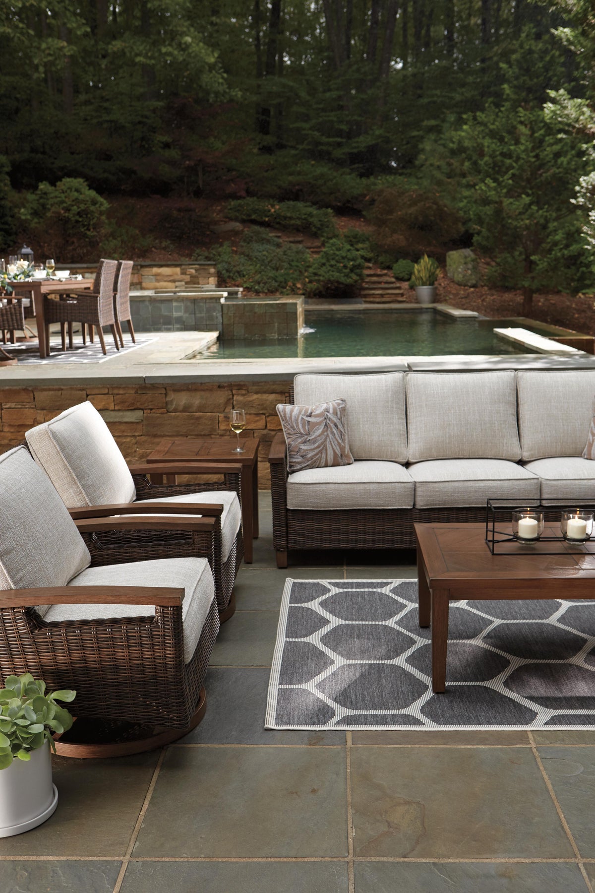 Paradise Trail Sofa with Cushion (P750-SI) - Image 42