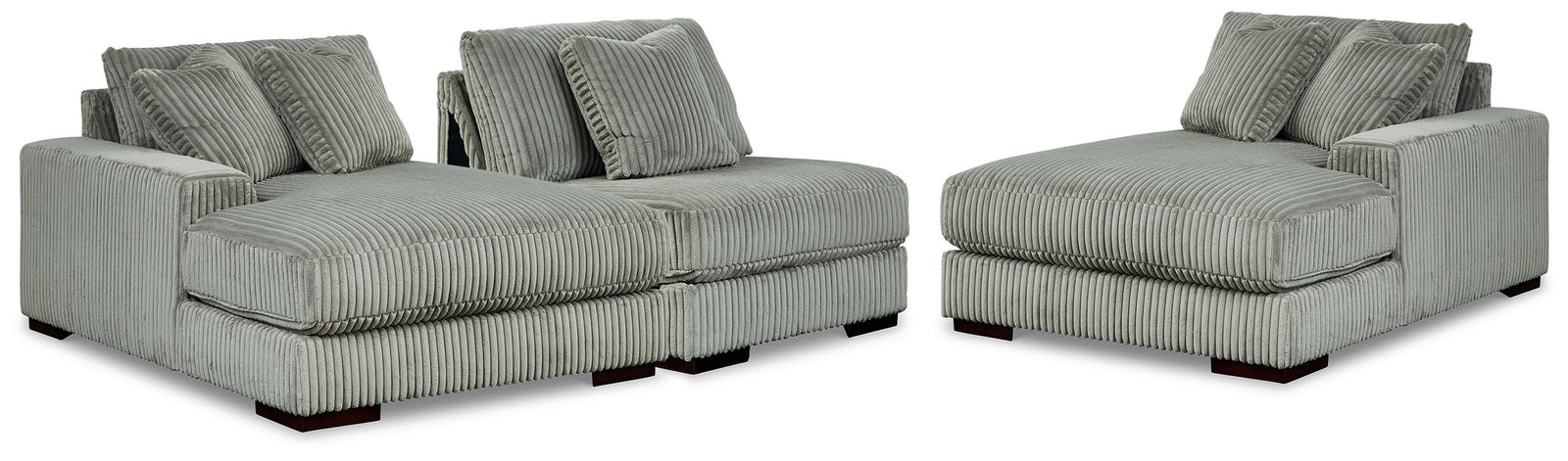 Lindyn 3-Piece Sectional with Double Chaise (21105-SI) - Image 2