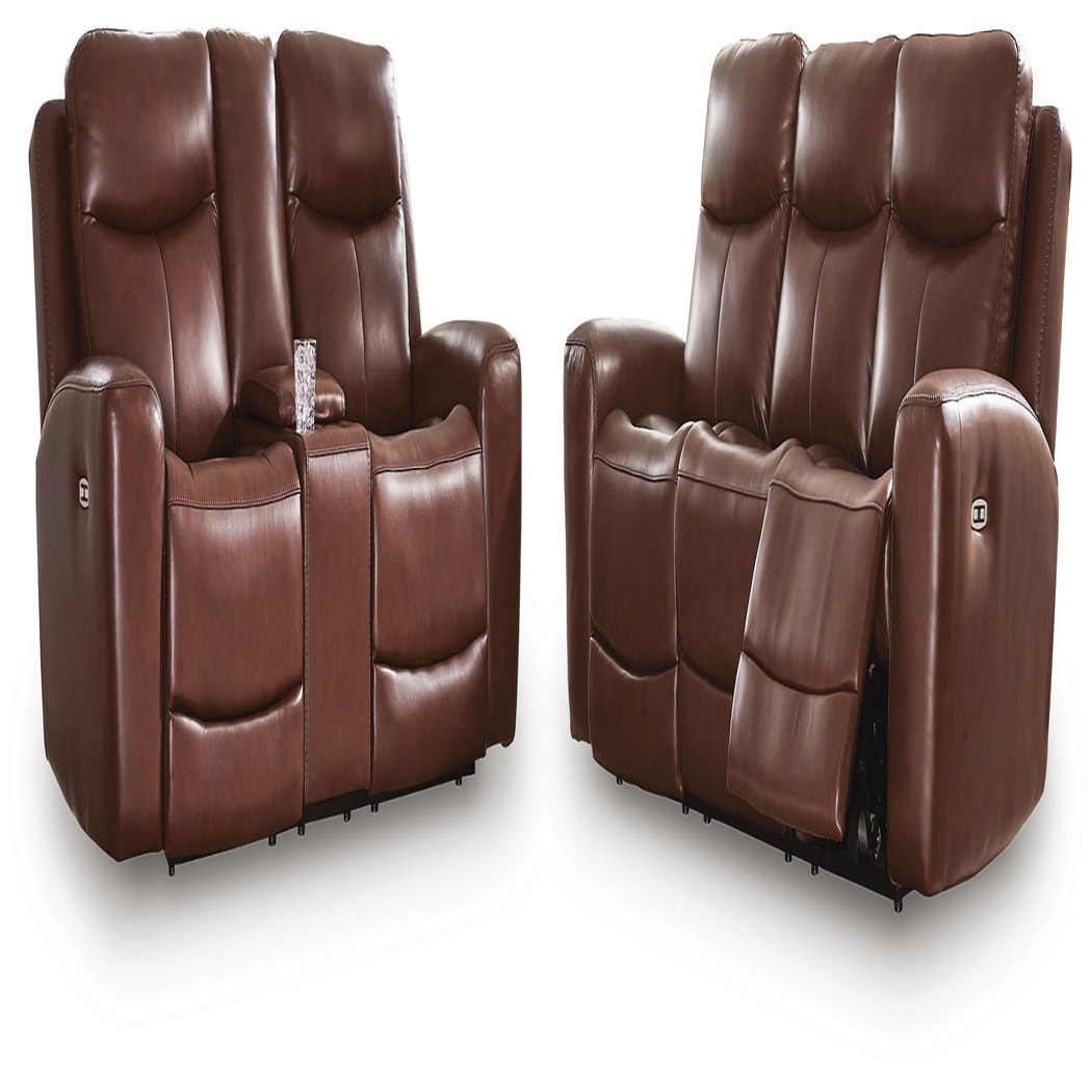 Bexhurst Power Reclining Sofa and Loveseat (PCU12102-SI)