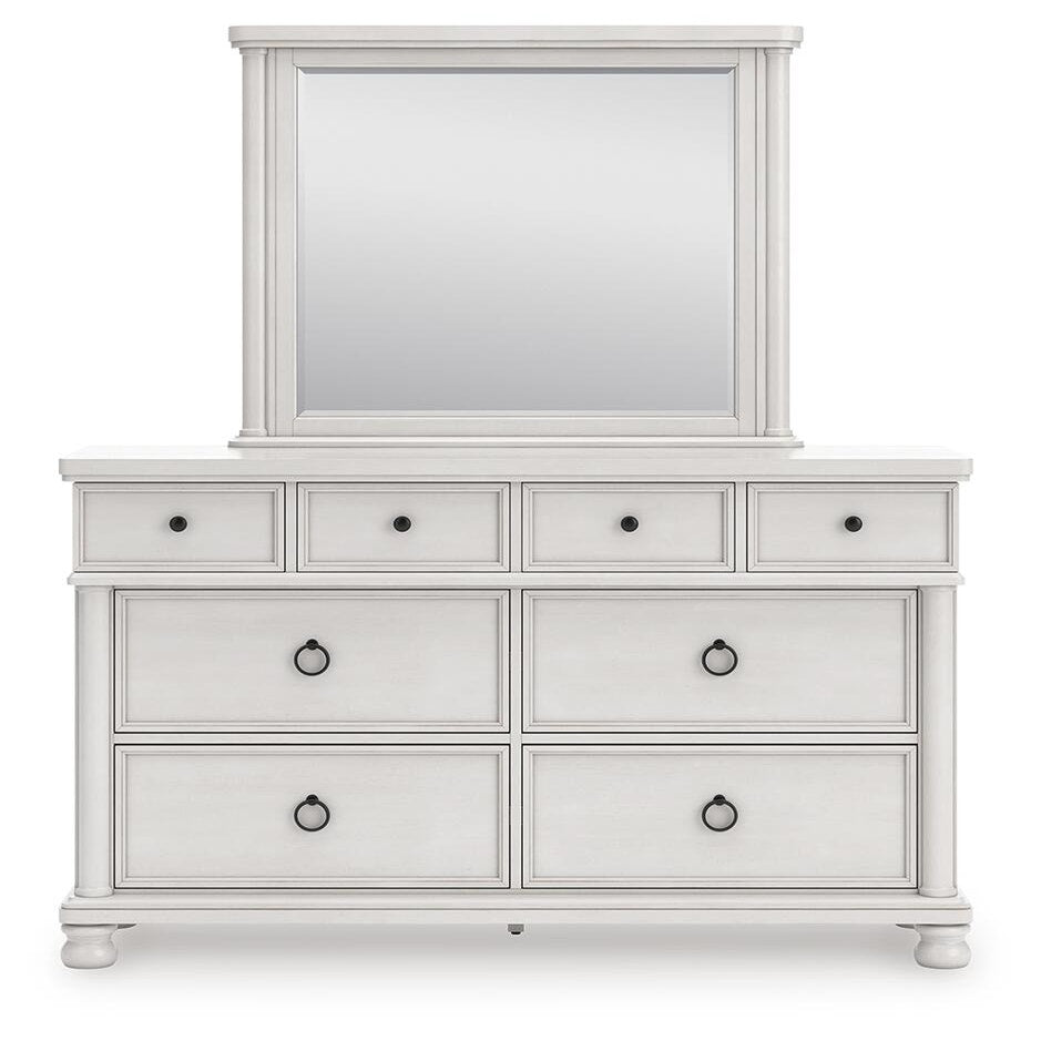 Rowlenstown Queen Poster Bed, Dresser and Mirror (PCB823-SI) - Image 2