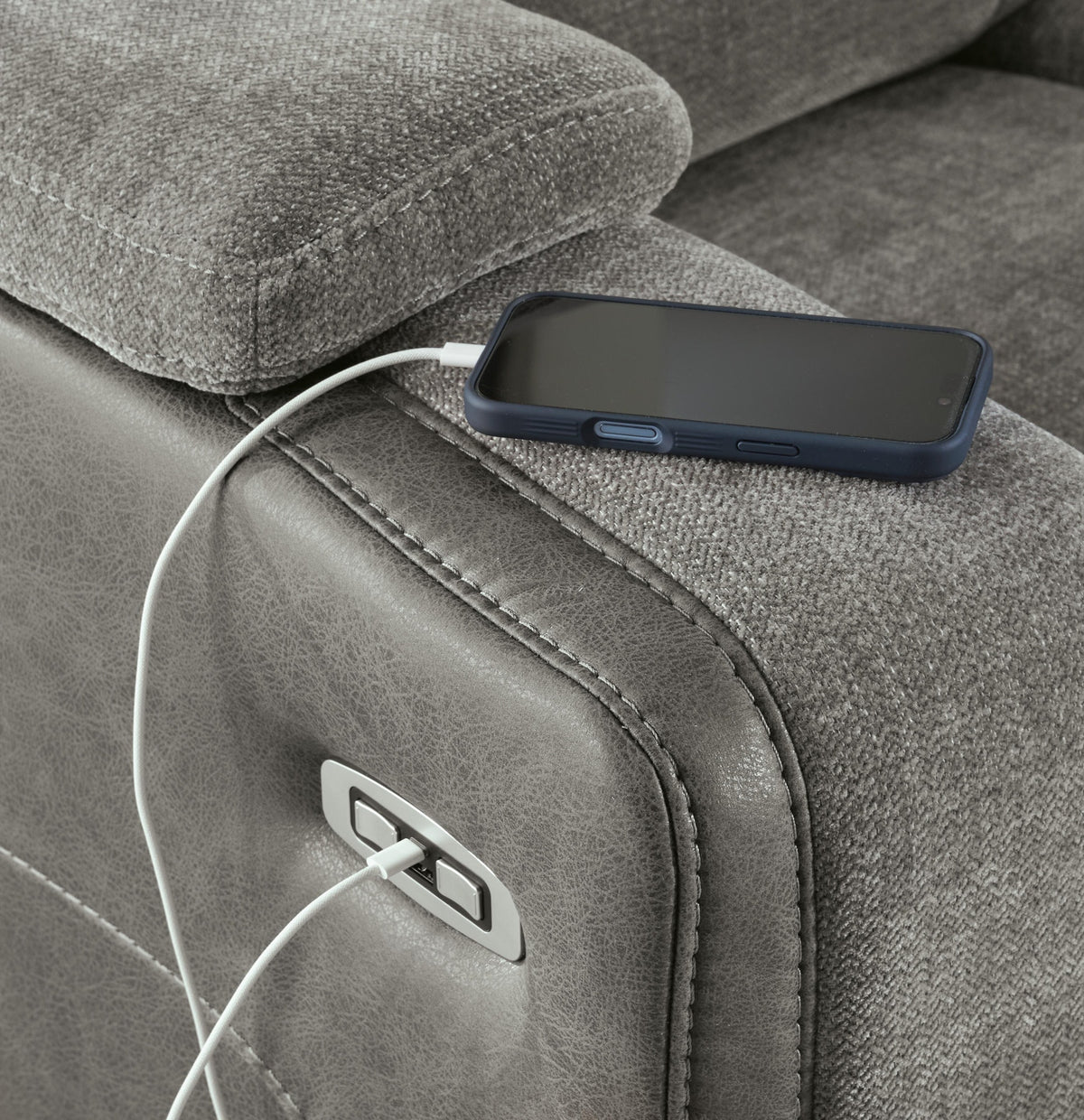 Mixed Motion Power Reclining Sofa (PC83505-SI) - Image 21