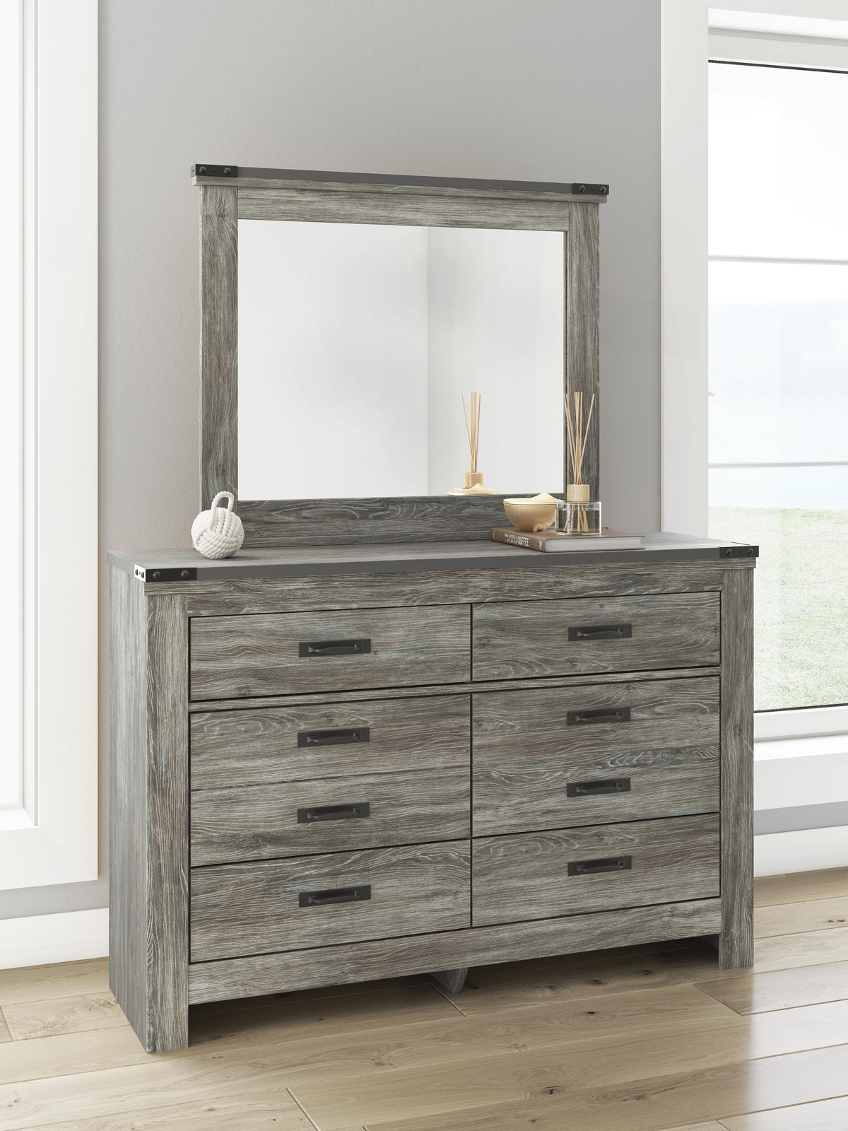 Frandern Bookcase Bed, Dresser and Mirror (B4480-SI) - Image 16