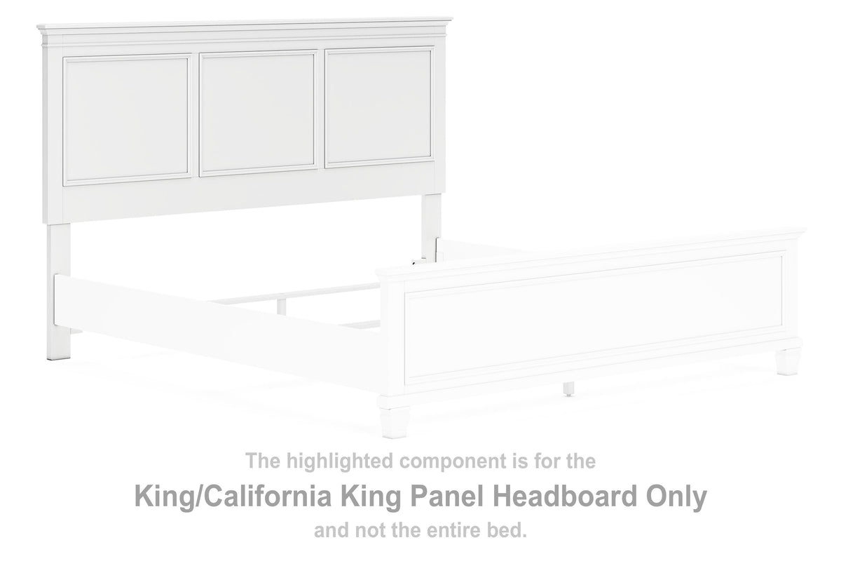 Fortman Panel Headboard - White  (B680-SI) - Image 9