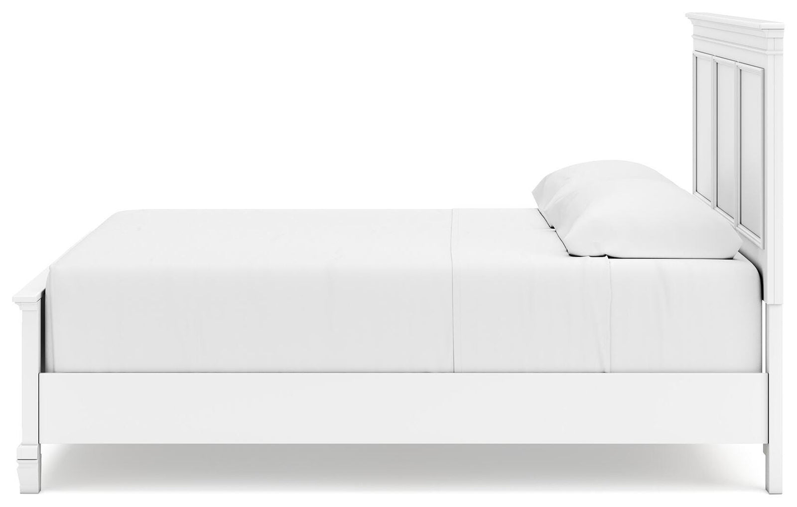 Fortman Panel Bed, Dresser, Mirror, Chest and Nightstand - White  (B680-SI) - Image 21