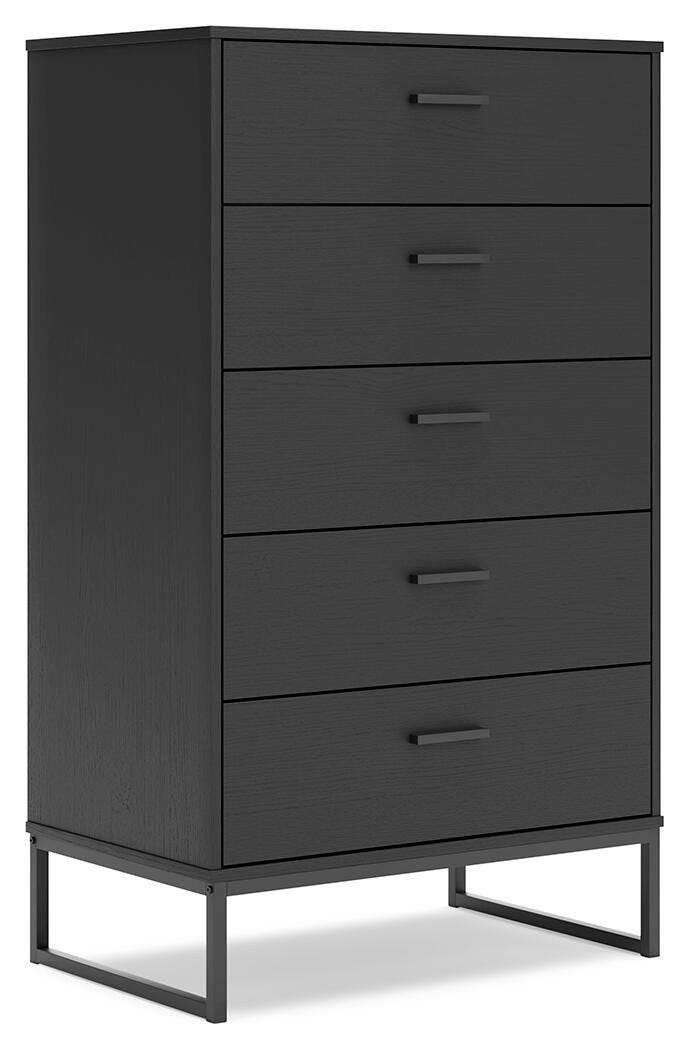 Socalle Chest of Drawers - Black  (EB1865-SI) - Image 2