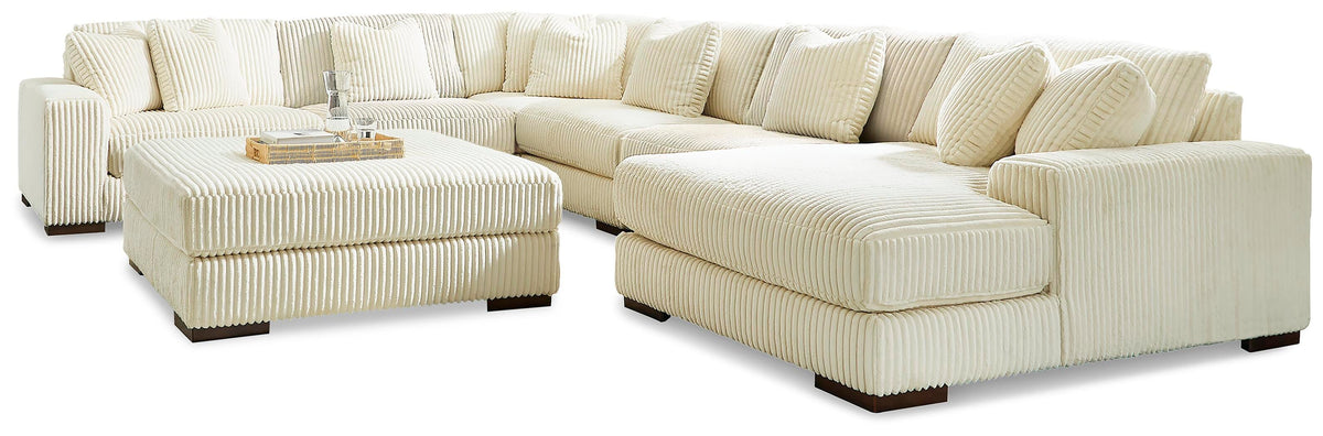 Lindyn 6-Piece Sectional with Chaise and Ottoman (21104-SI) - Image 2