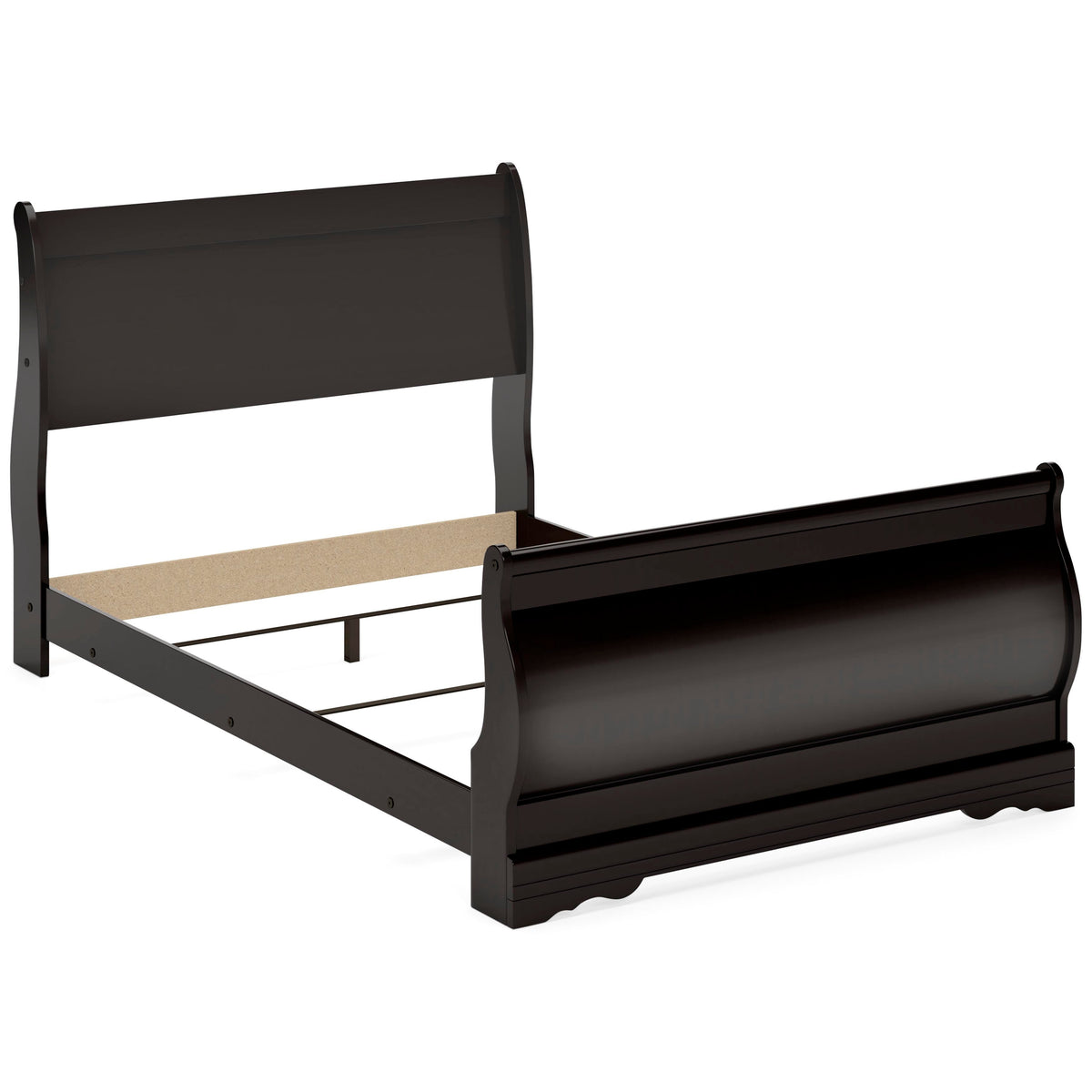Huey Vineyard Sleigh Bed, Dresser, Mirror, Chest and Nightstand - Black  (B128-SI) - Image 8