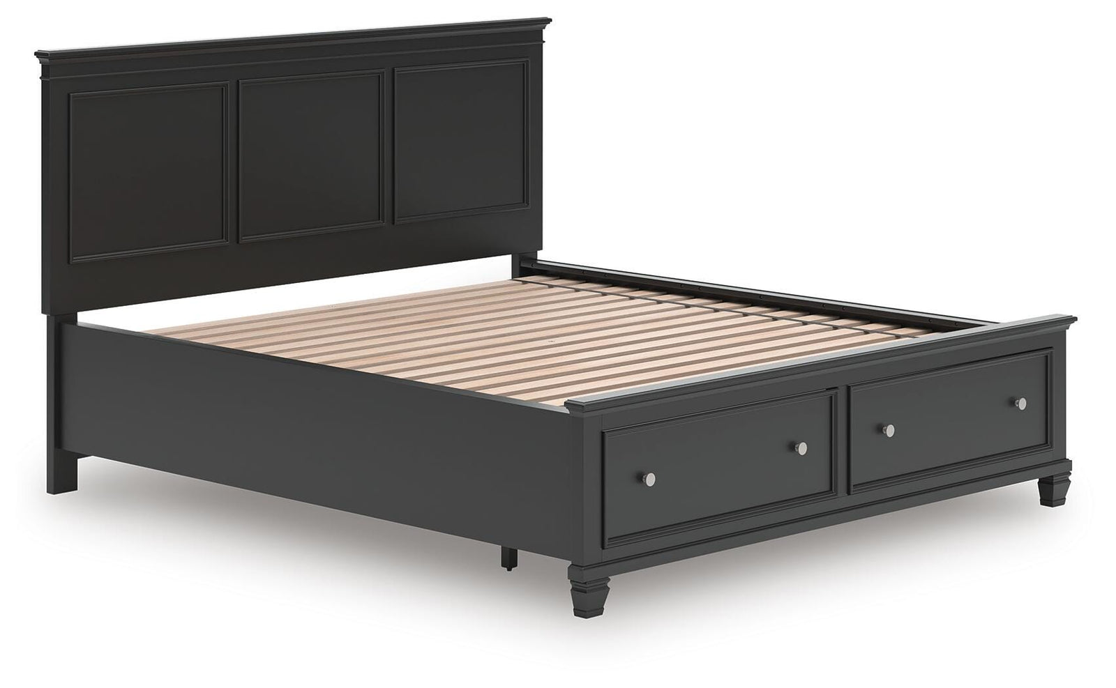 Lanolee Panel Storage Bed - Black  (B687-SI) - Image 3