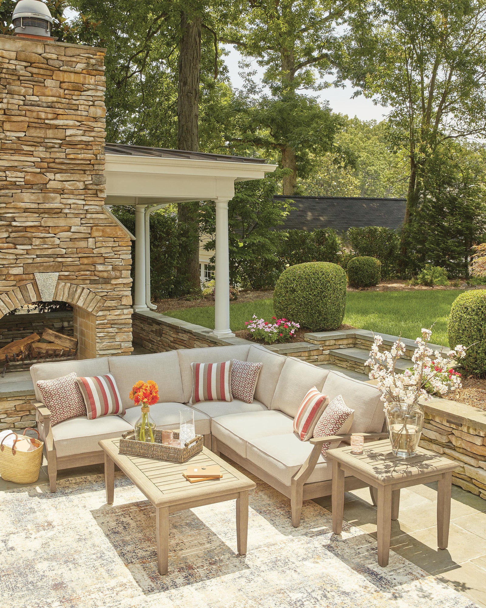 Clare View 3-Piece Outdoor Sectional (P801-SI) - Image 5