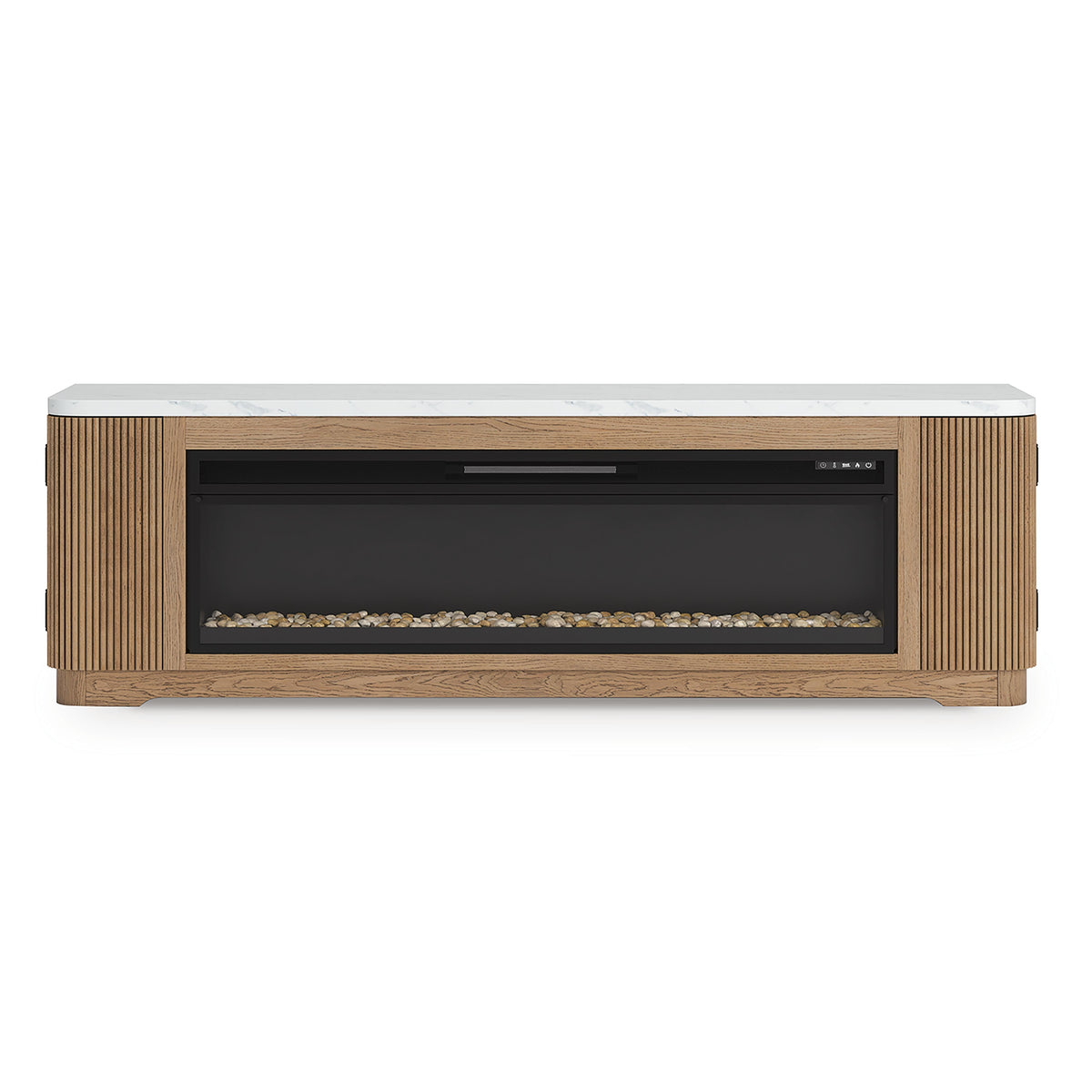 Camdill 80 TV Stand with Electric Fireplace (W808-SI) - Image 10
