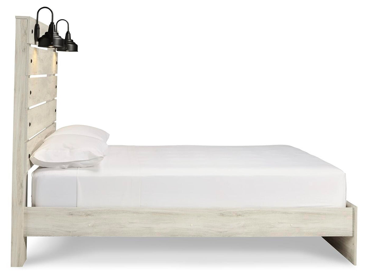 Cambeck Panel Bed - Whitewash  (B192-SI) - Image 5