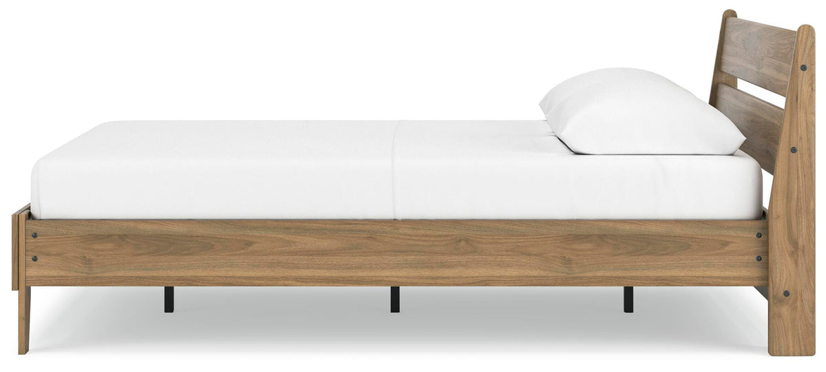 Deanlow Platform Panel Bed - Honey  (EB1866-SI) - Image 6