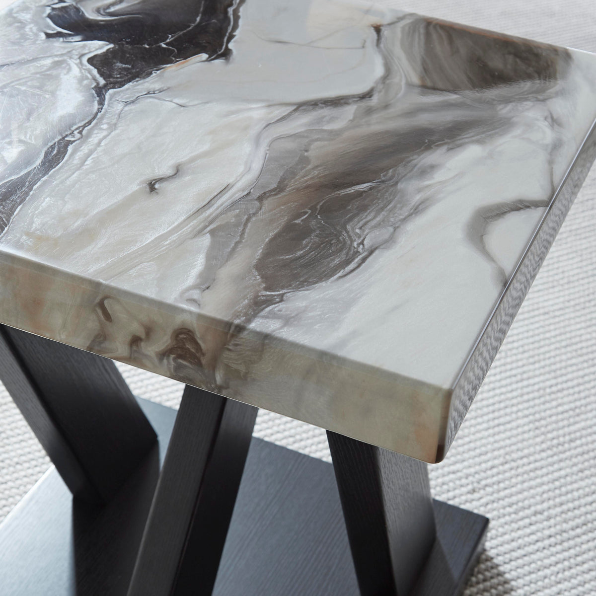 Cendill Table (Set of 3) - Dark Brown/White/Black  (T403-SI) - Image 13