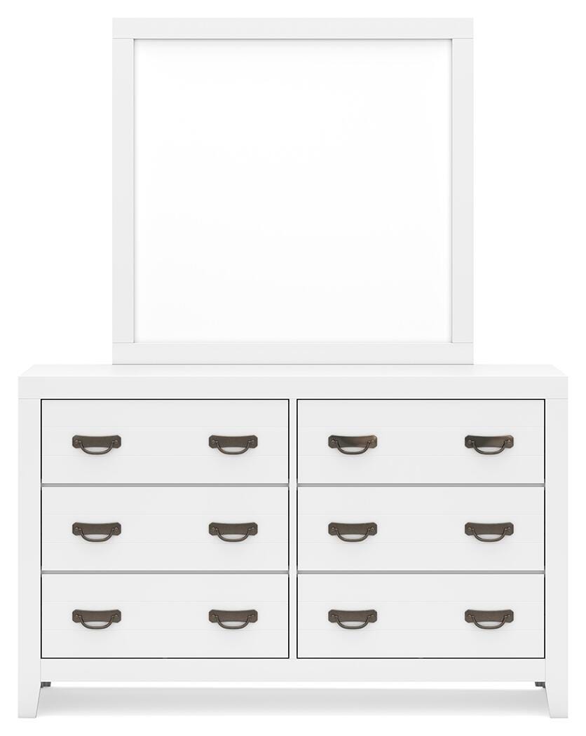 Binterglen Panel Bed, Dresser, Chest and 2 Nightstands (B427-SI) - Image 2