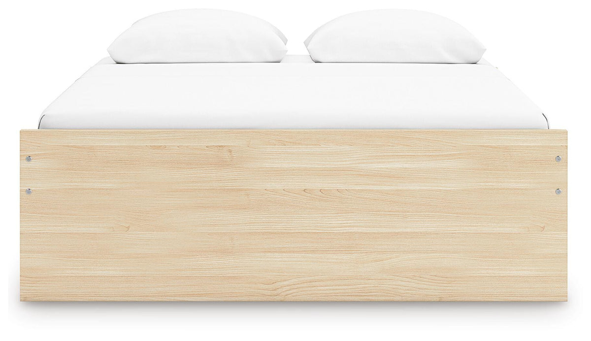 Onita Platform Bed with 1 Side Storage - Natural  (EB9632-SI) - Image 4