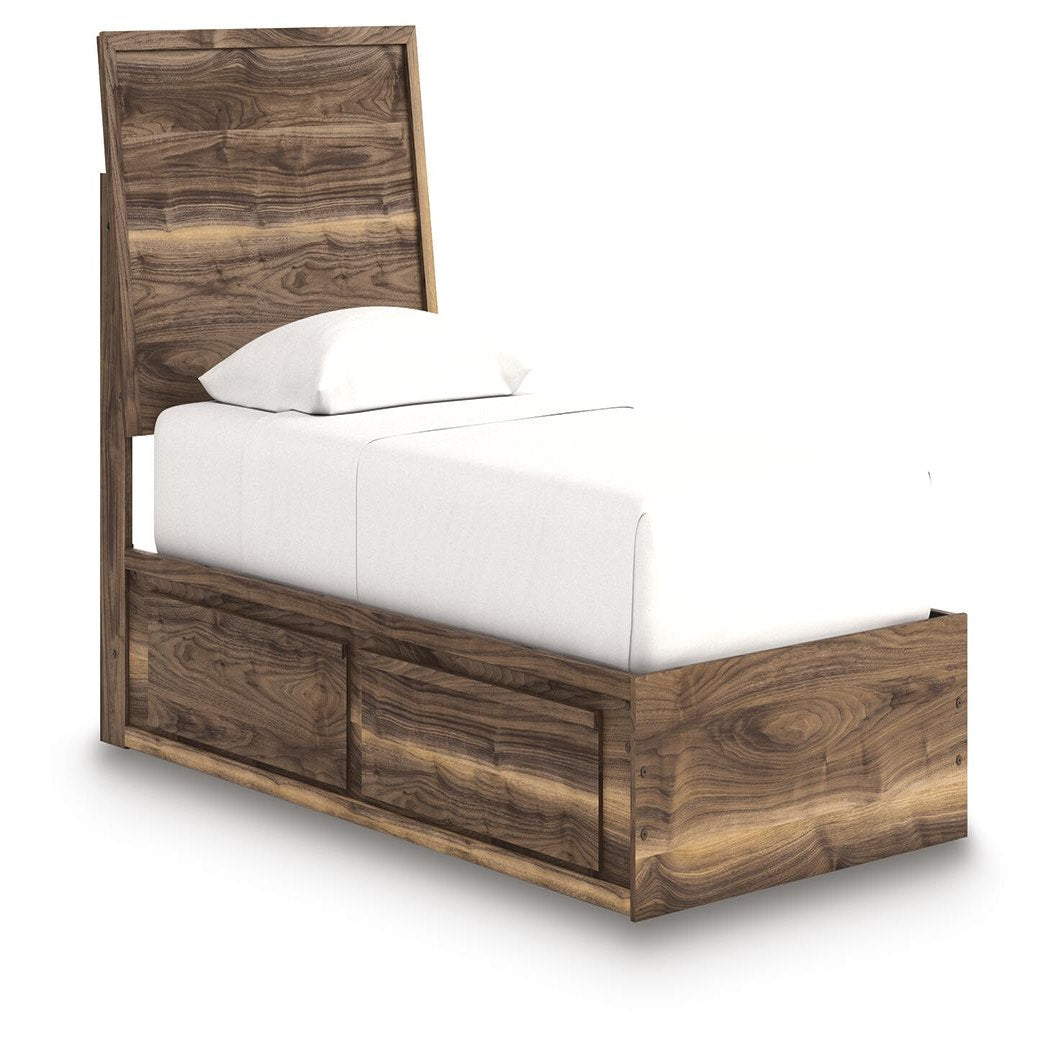 Chirason Twin Panel Bed with Storage (PCB3367-SI)