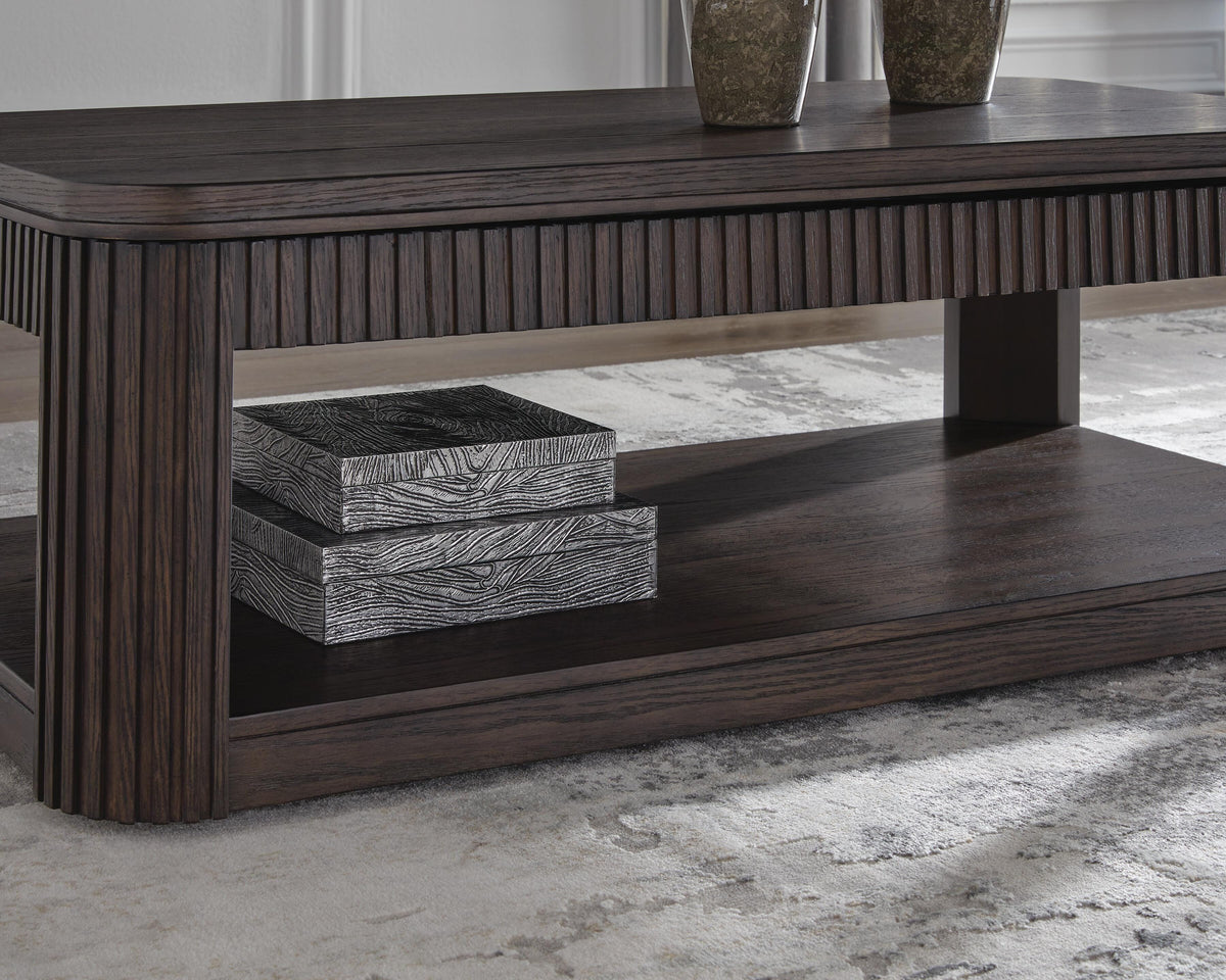 Carlibrie Lift-Top Coffee Table - Warm Brown  (T700-SI) - Image 7
