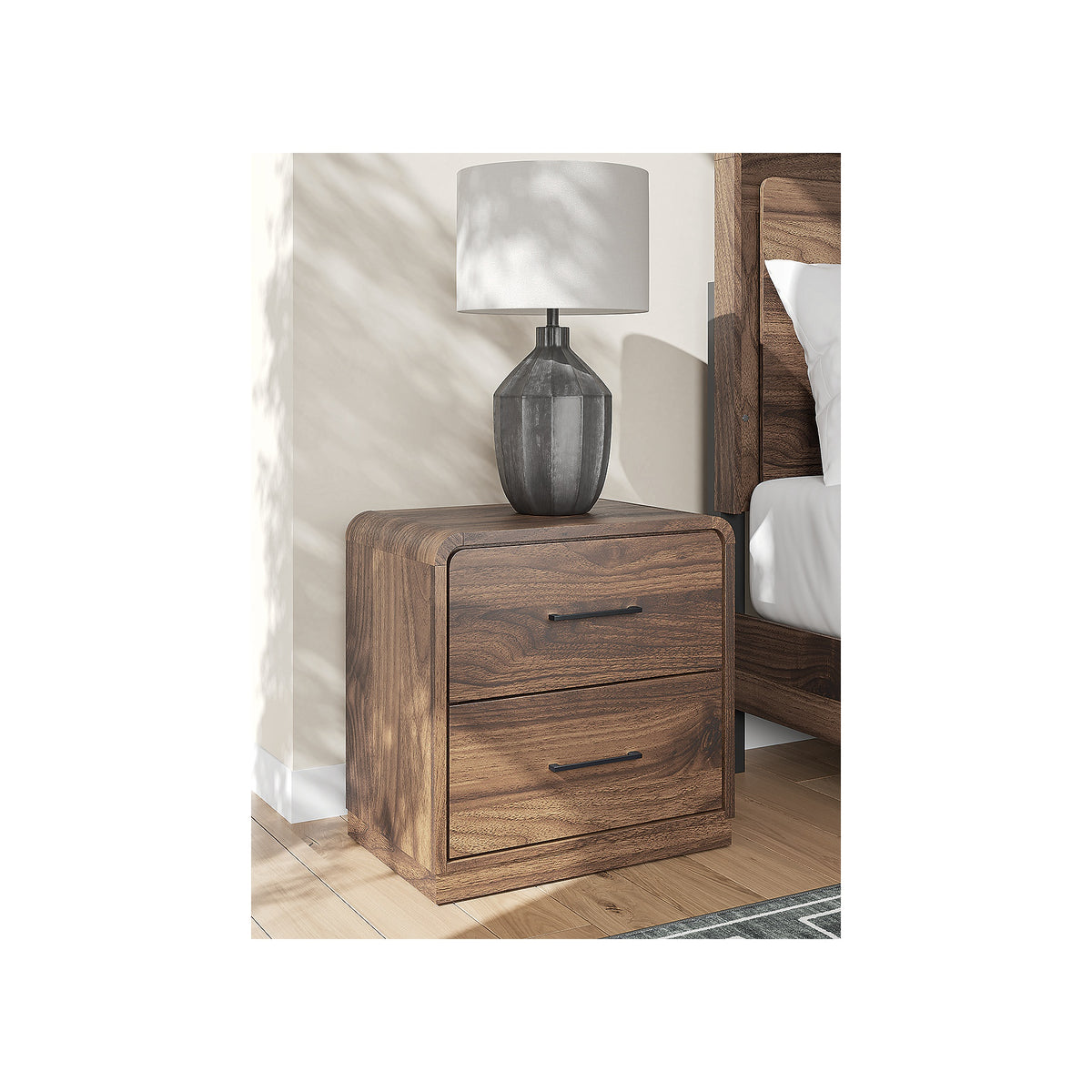 Fortlorn King Panel Bed, Dresser and Nightstand (PCB386-SI) - Image 28