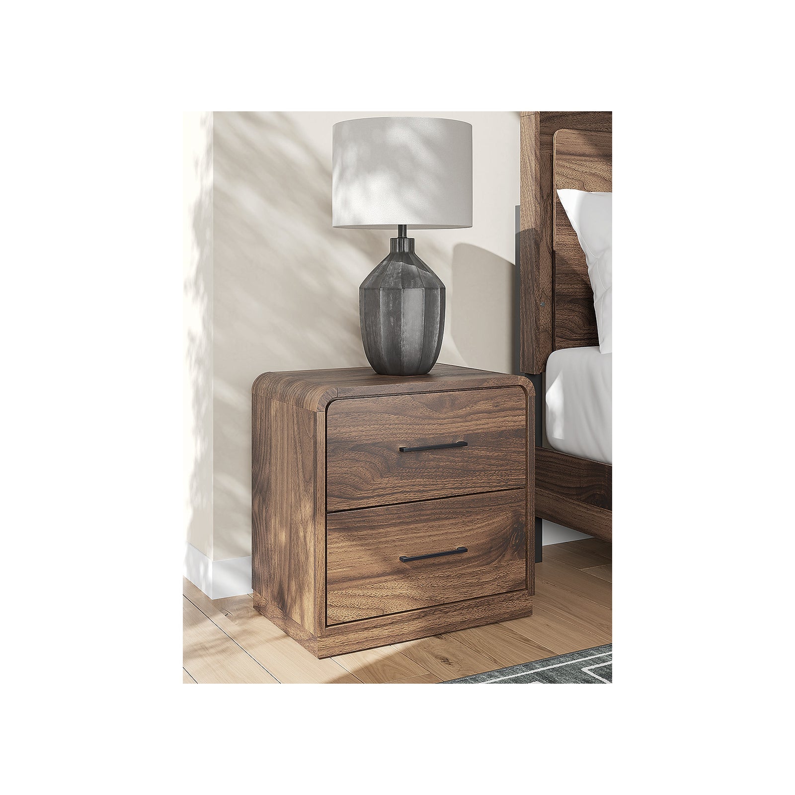 Fortlorn Queen Panel Bed, Dresser, Mirror and Nightstand (PCB386-SI) - Image 25