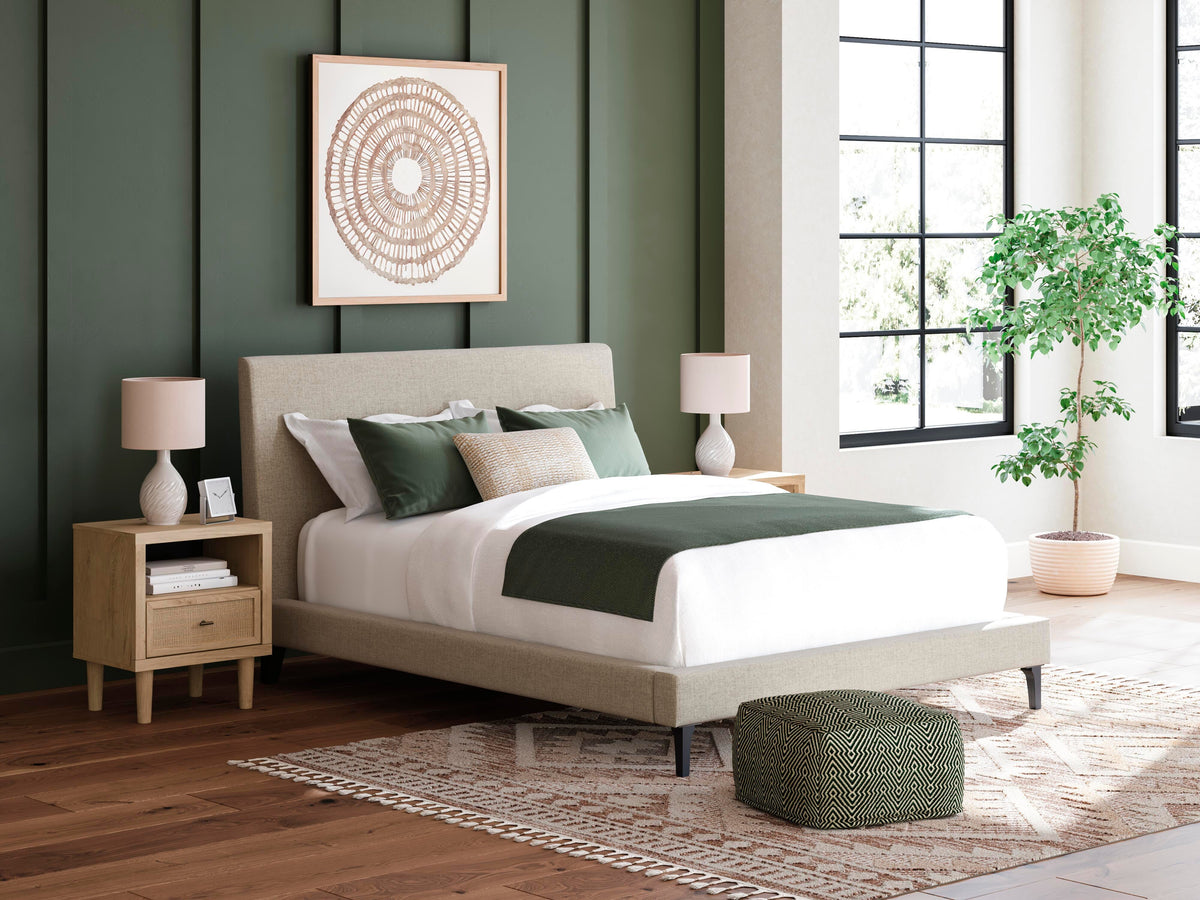Cielden Upholstered Bed, Dresser and Mirror (B1199-SI) - Image 15