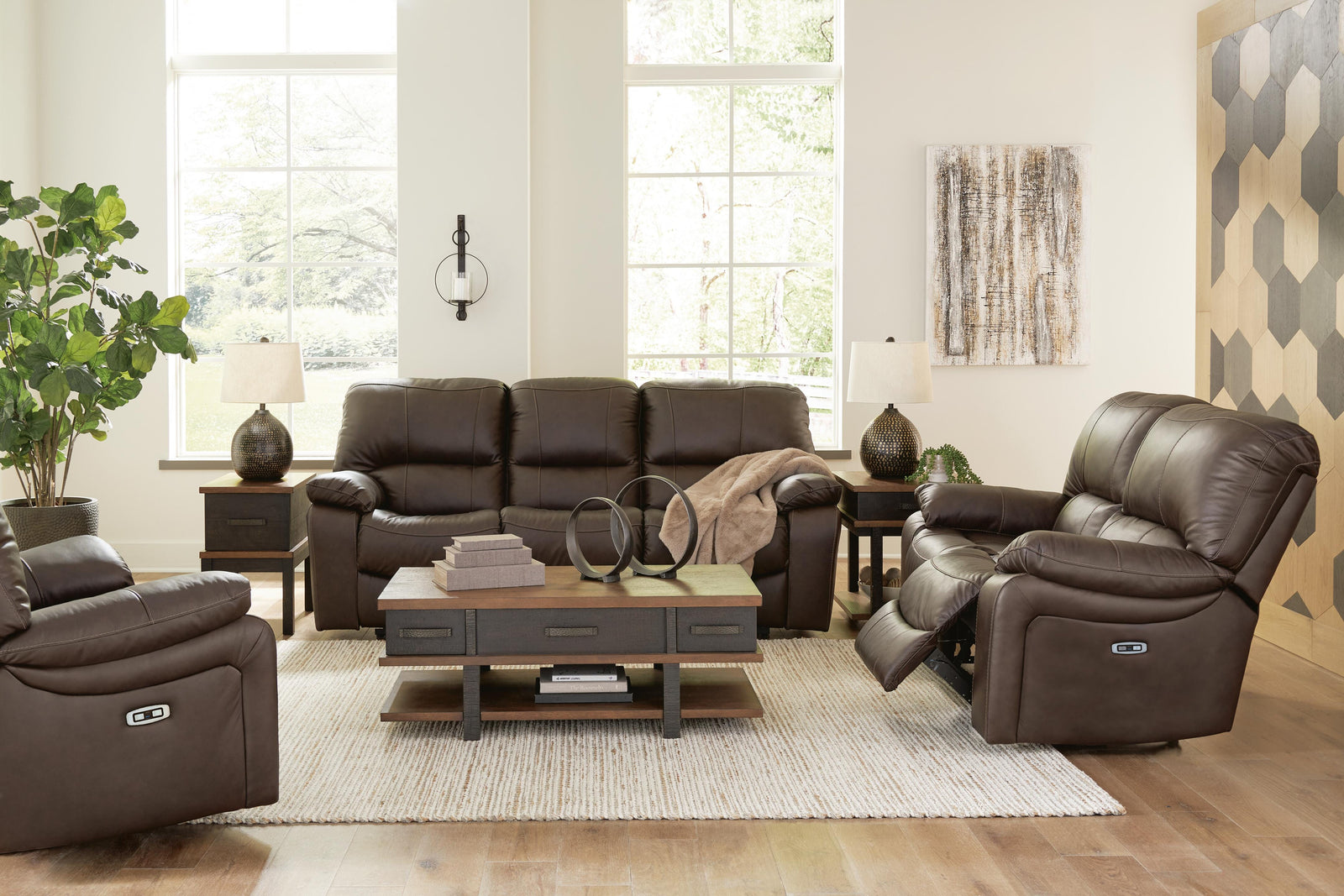 Leesworth Power Reclining Sofa, Loveseat and Recliner (U43808-SI) - Image 18