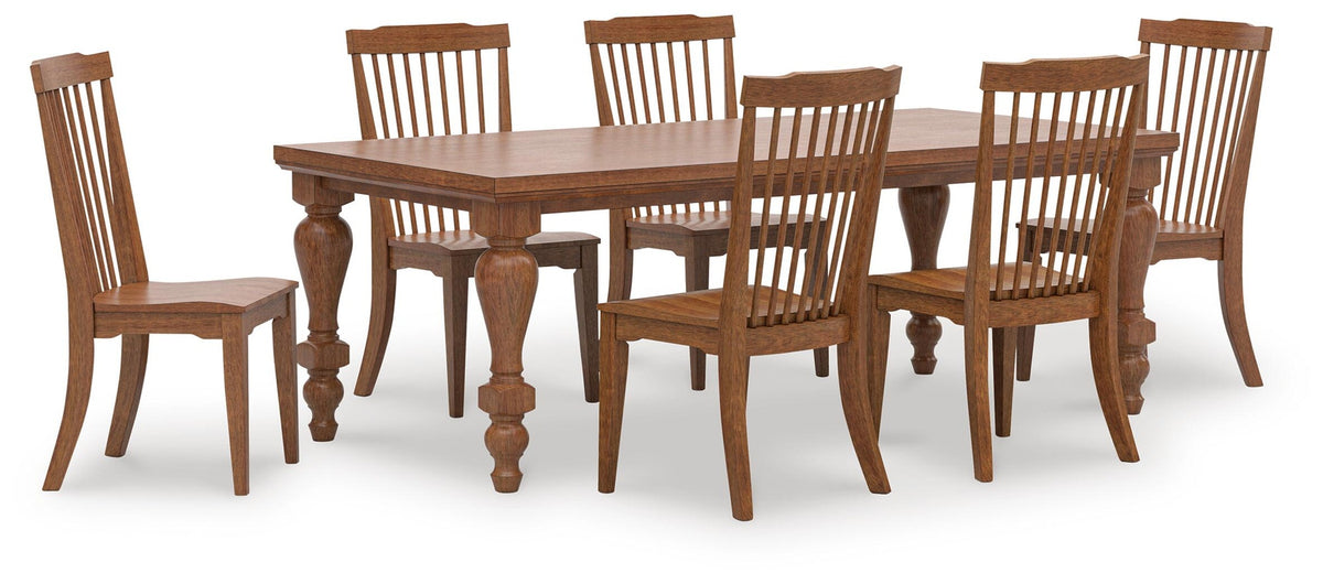 Greddinton Dining Table and 6 Chairs (PCD824-SI)