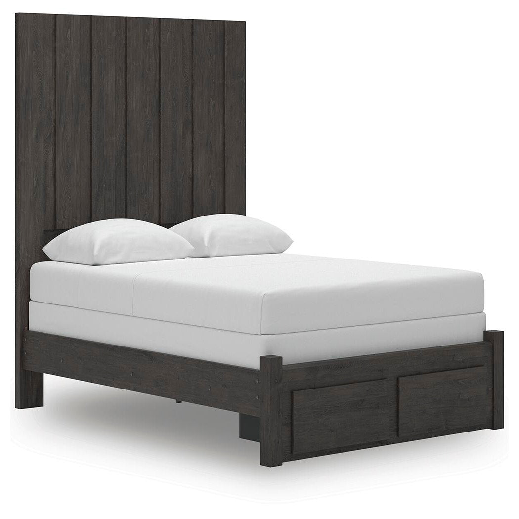 Fraluna Queen Panel Storage Bed, Dresser and Mirror (PCB3370-SI) - Image 10