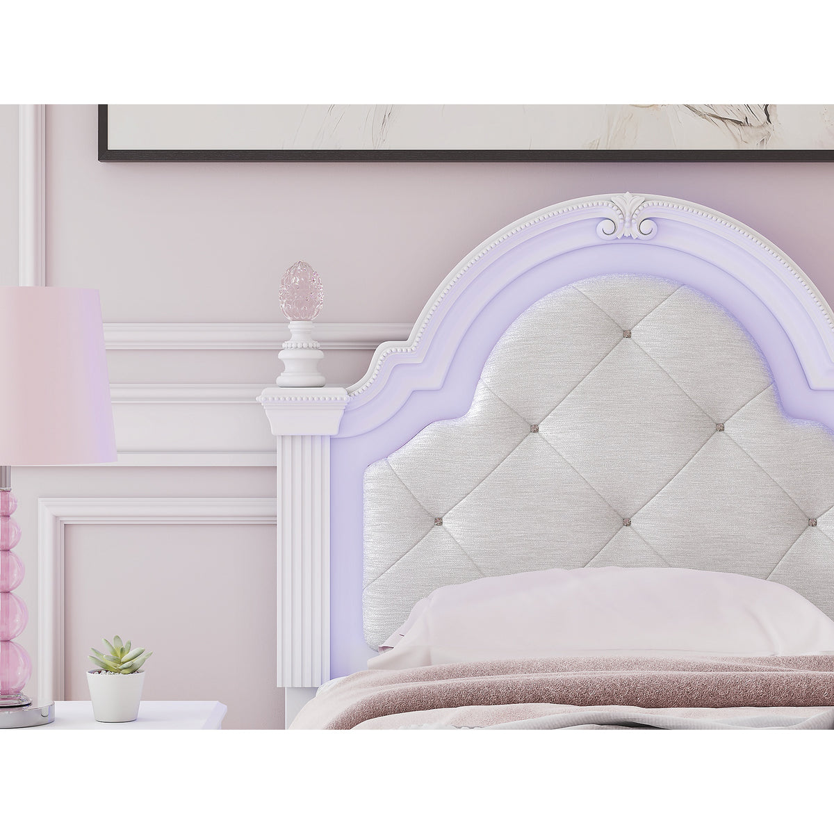 Kozlani Twin Upholstered Panel Bed (PCB1819-SI) - Image 10