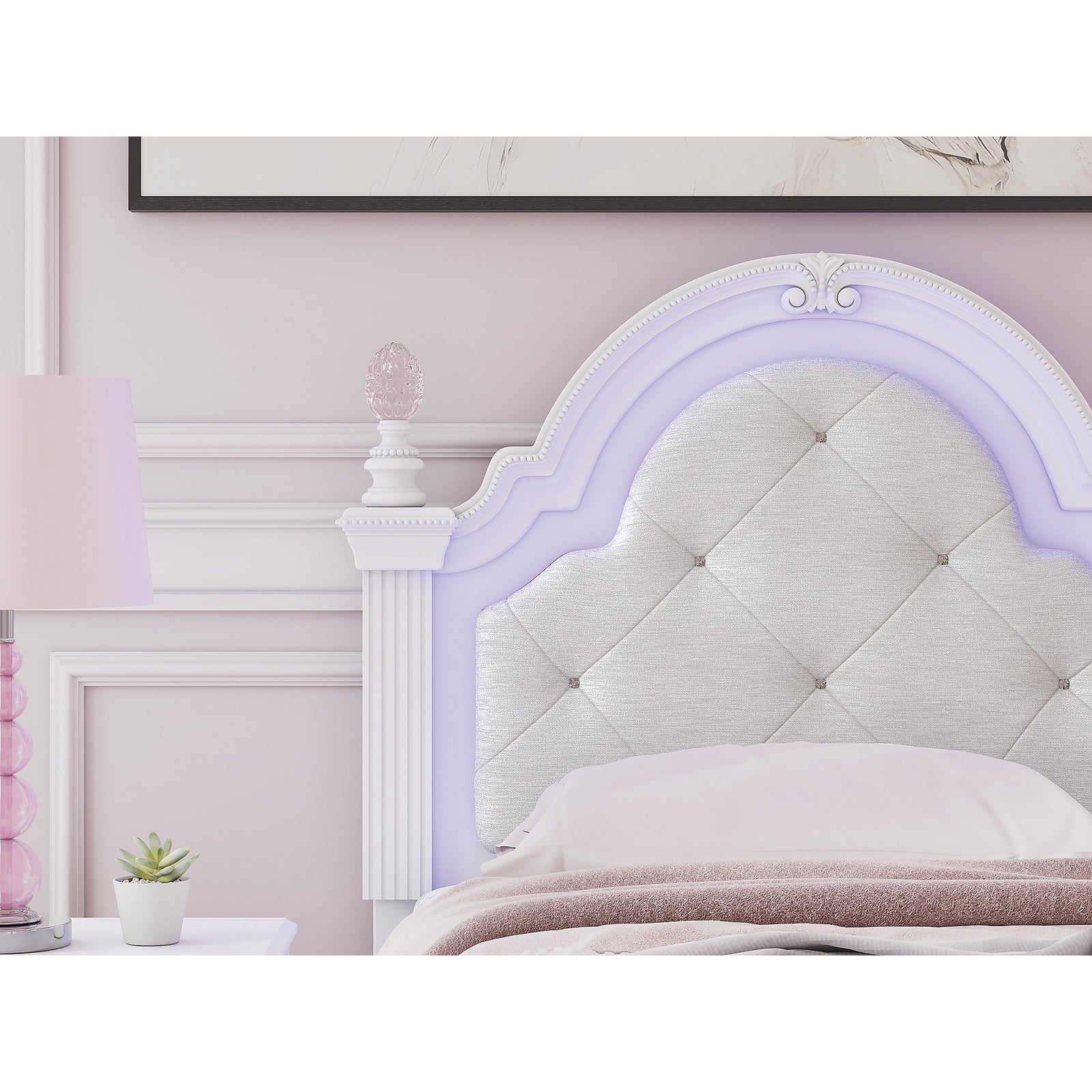 Kozlani Twin Upholstered Panel Bed (PCB1819-SI) - Image 10