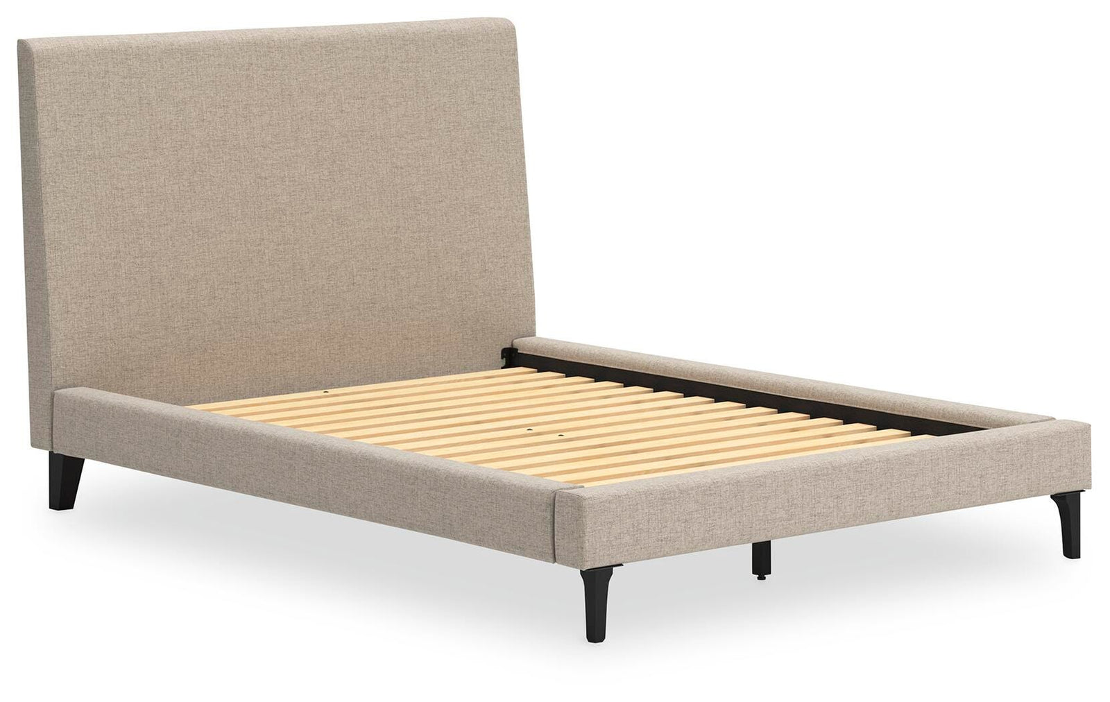 Cielden Upholstered Bed with Roll Slats (Youth) - Soft Gray  (B1199-SI) - Image 2