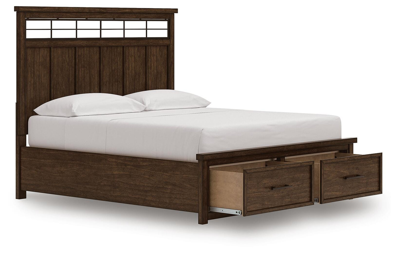 Taffenbrook Panel Storage Bed - Medium Brown  (B849-SI) - Image 3
