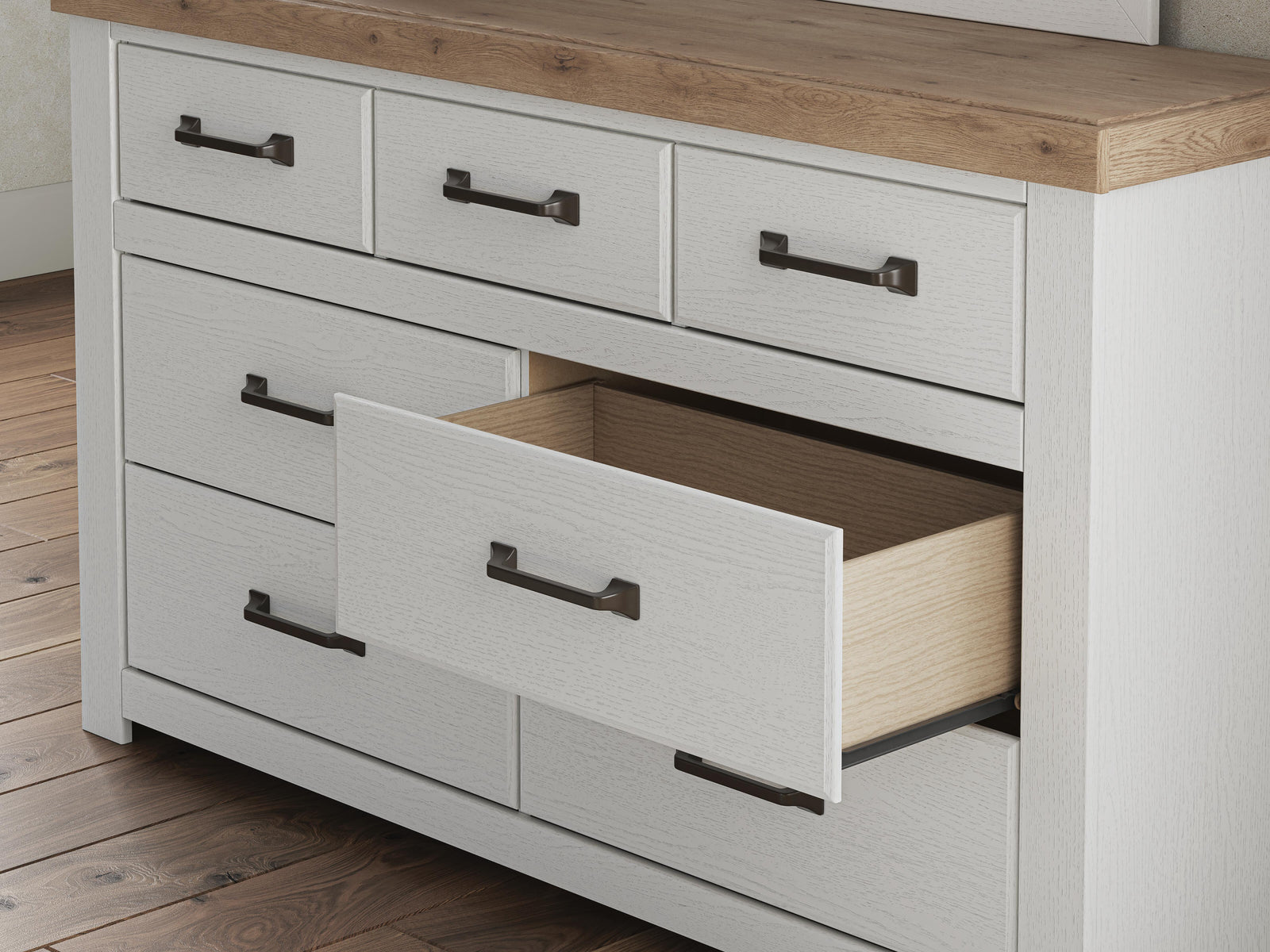 Savonport Dresser - White/Brown  (B4615-SI) - Image 9
