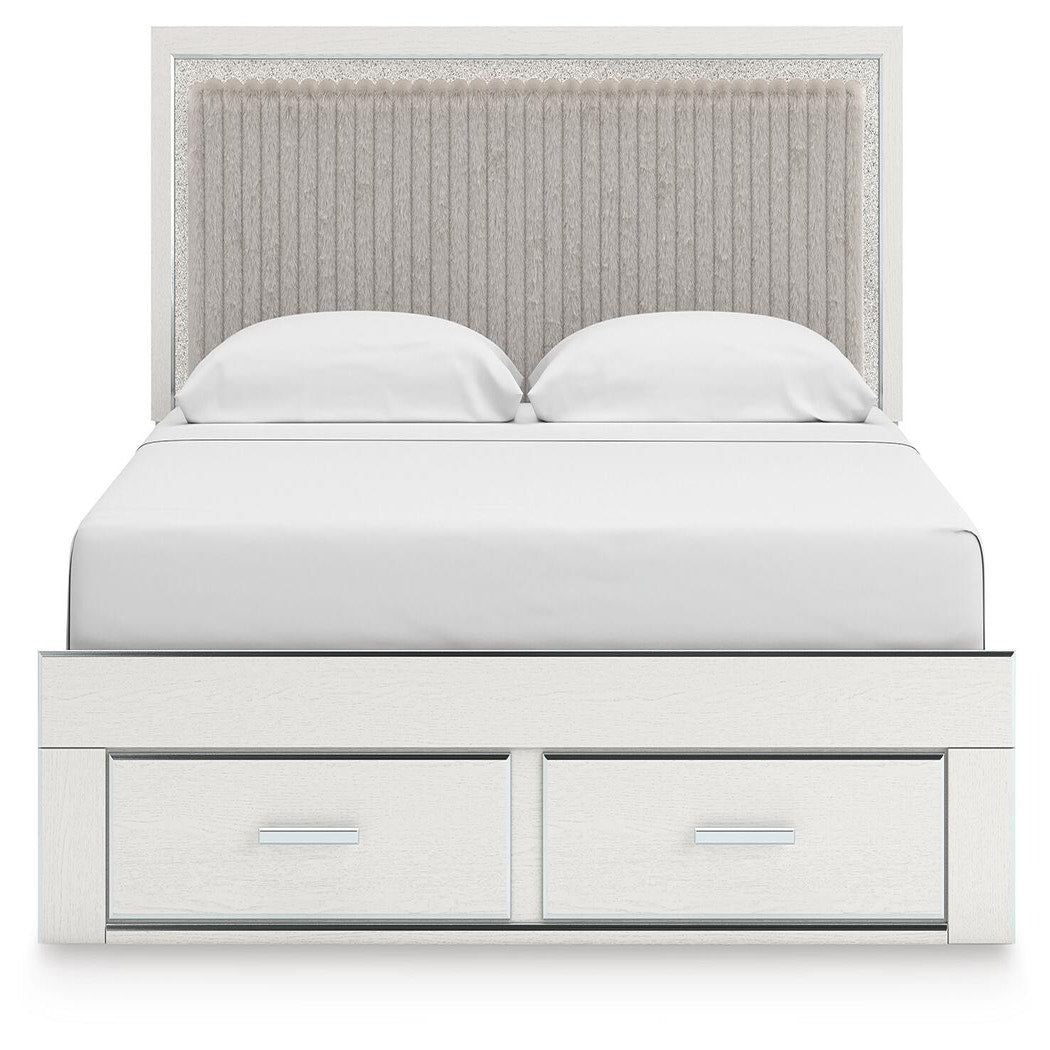 Zuraleus King Upholstered Panel Platform Storage Bed (PCB3381-SI) - Image 2