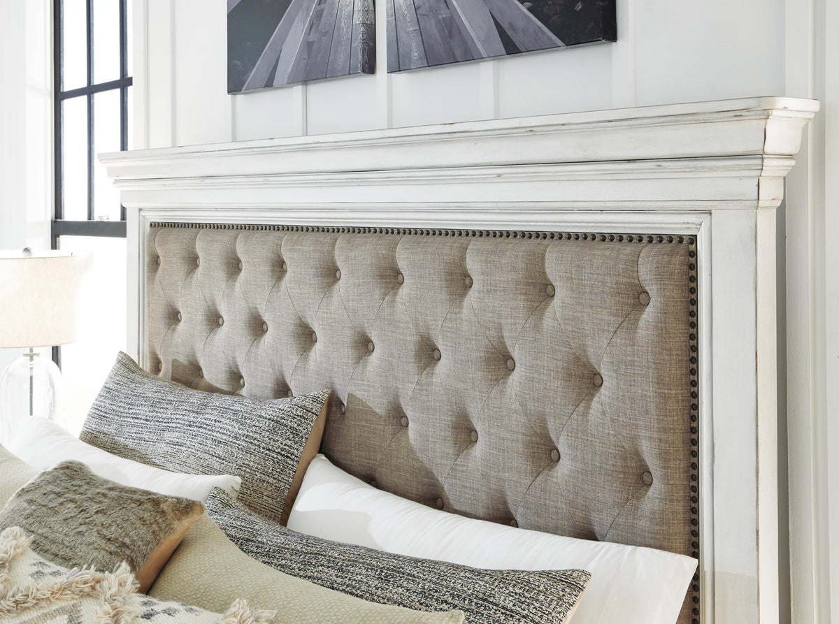 Kanwyn Panel Bed - Whitewash  (B777-SI) - Image 3