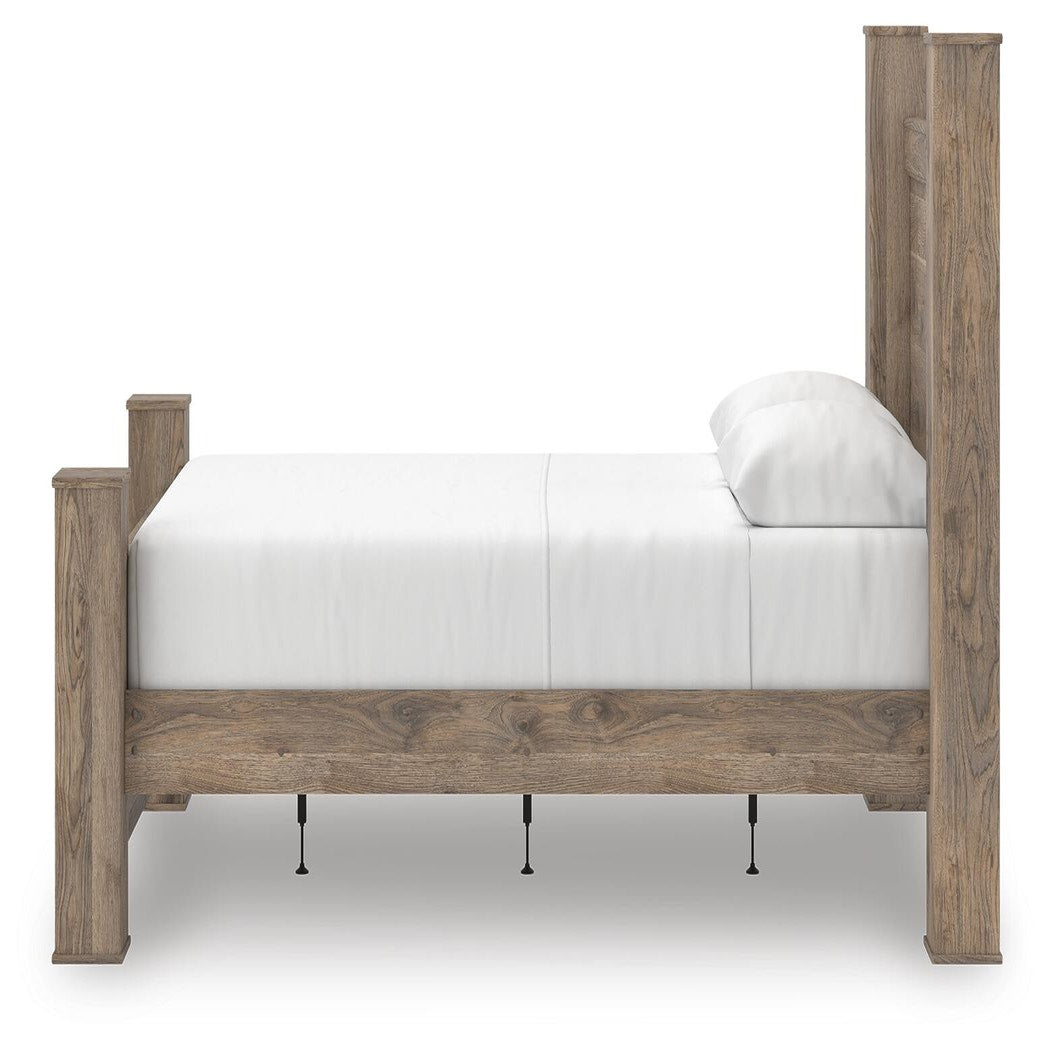 Rusticott Queen Poster Bed, Dresser and Mirror (PCB2260-SI) - Image 13