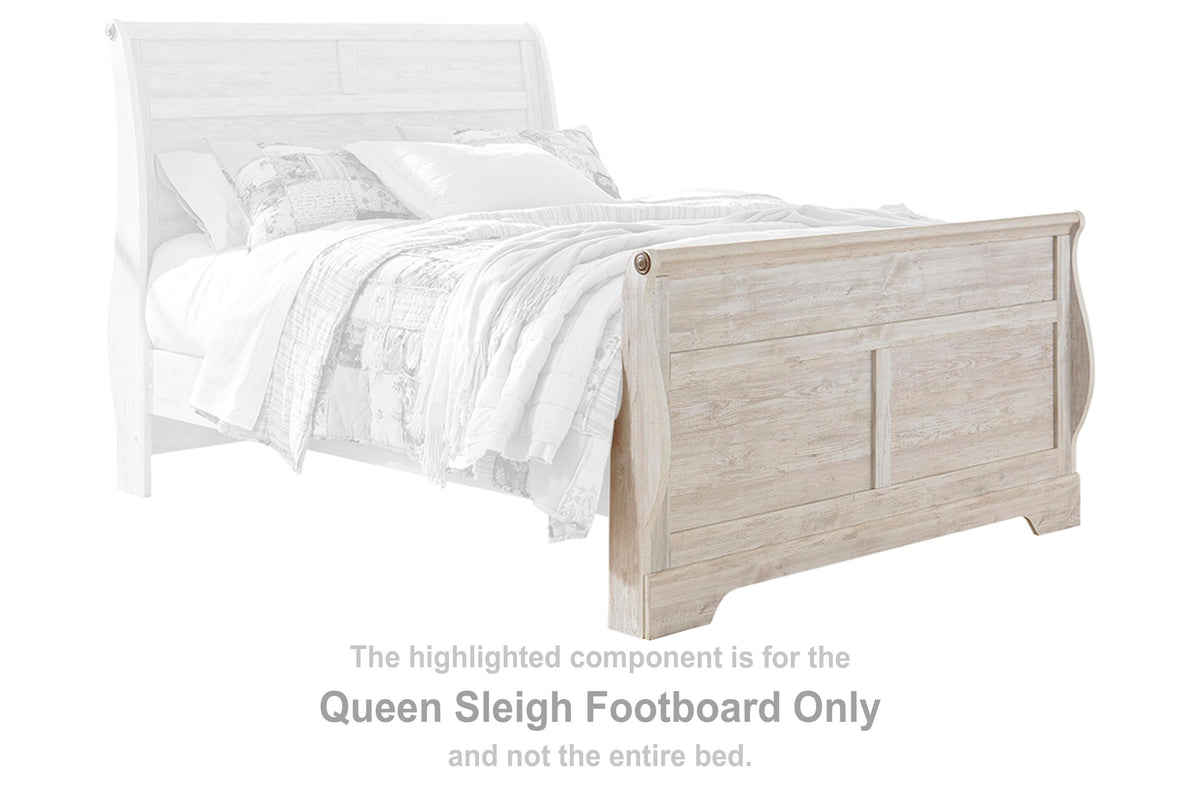 Willowton Sleigh Footboard - Whitewash  (B267-SI) - Image 4