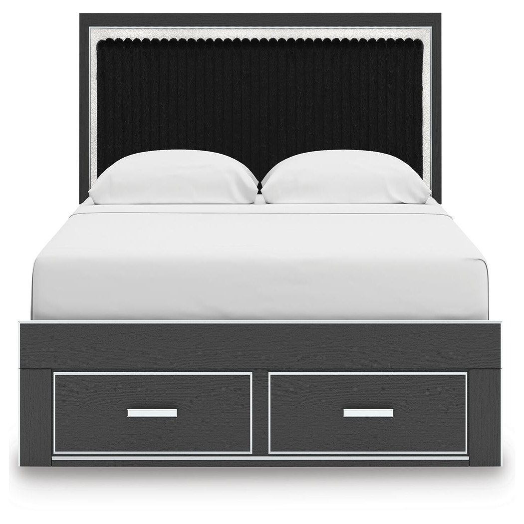 Zuraleus King Storage Bed, Dresser, Mirror, Chest and Nightstand (PCB3380-SI) - Image 17