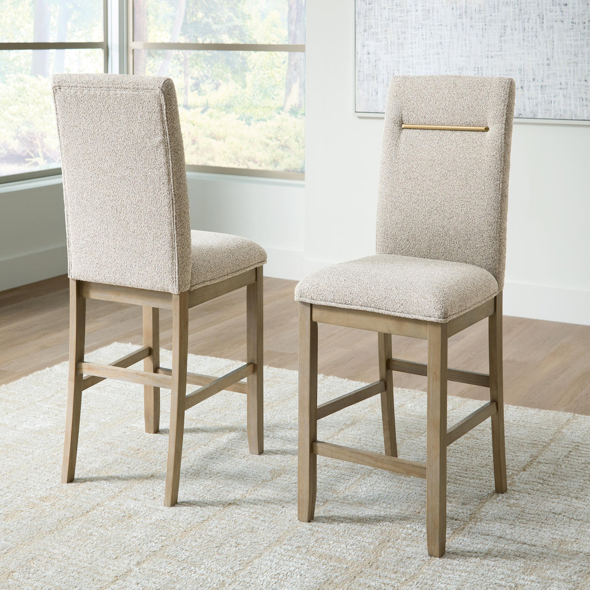 Lasinger Counter Height Barstool (Set of 2) (PCD852-SI) - Image 6