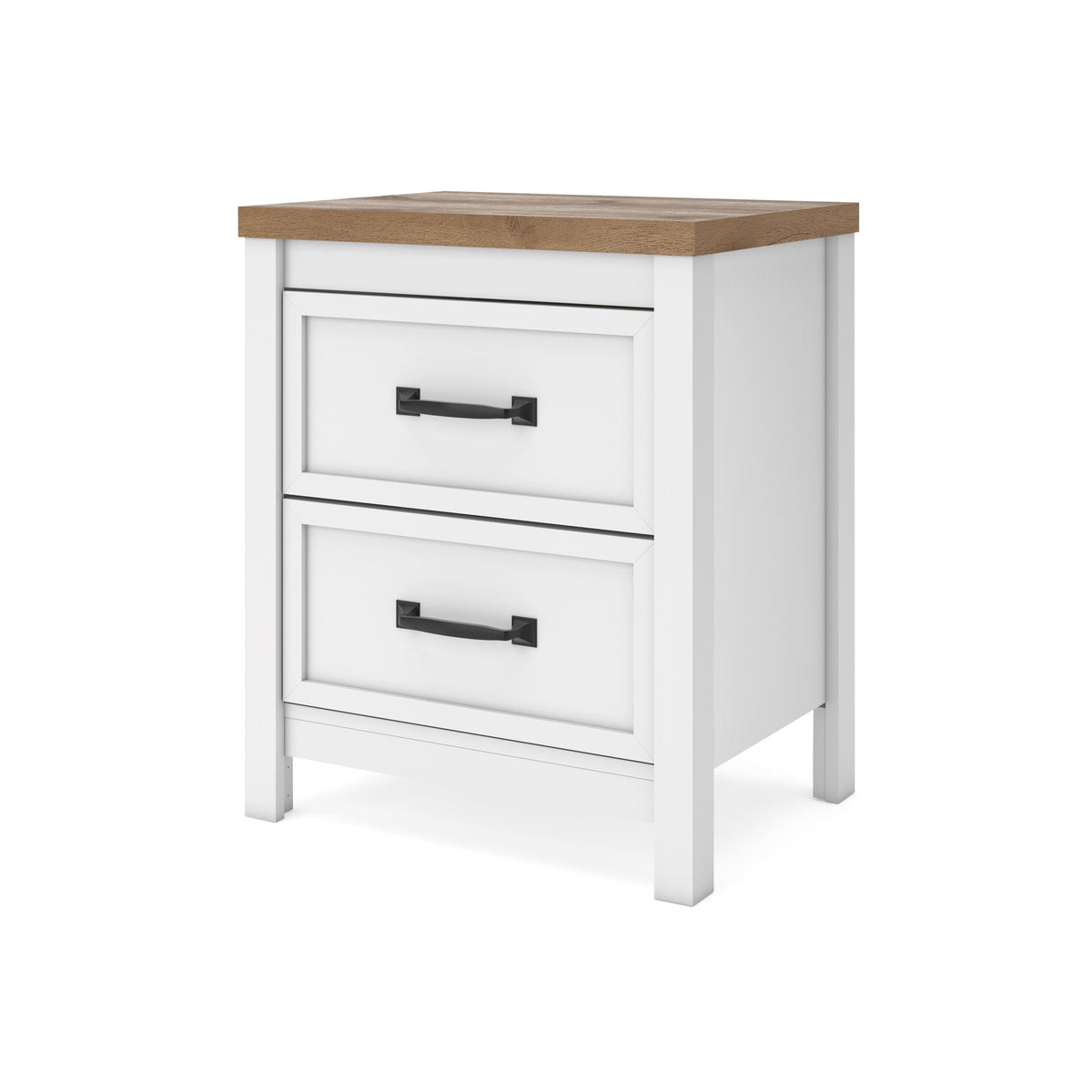 Kerisden Nightstand - White/Brown  (EB1480-SI) - Image 4