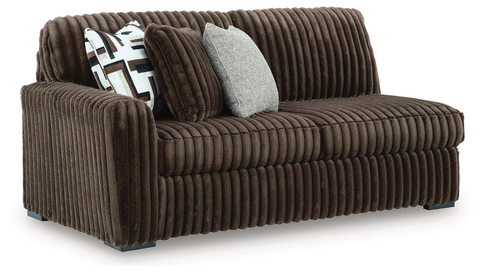 Midnight-Madness 4-Piece Sectional and Oversized Chair (98104-SI) - Image 13