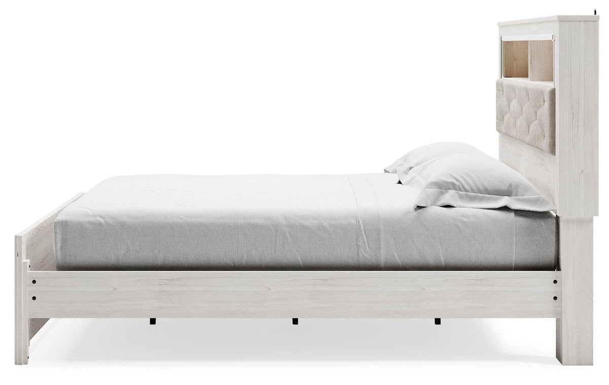 Altyra Panel Bookcase Bed - White  (B2640-SI) - Image 5