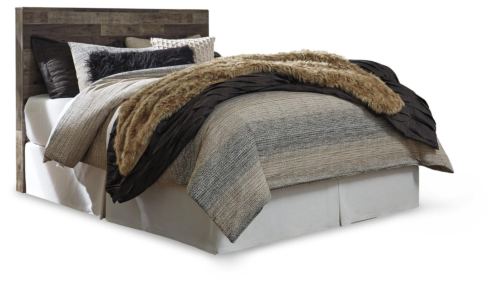 Derekson Panel Headboard, Dresser, Chest and Nightstand - Multi Gray  (B200-SI) - Image 3