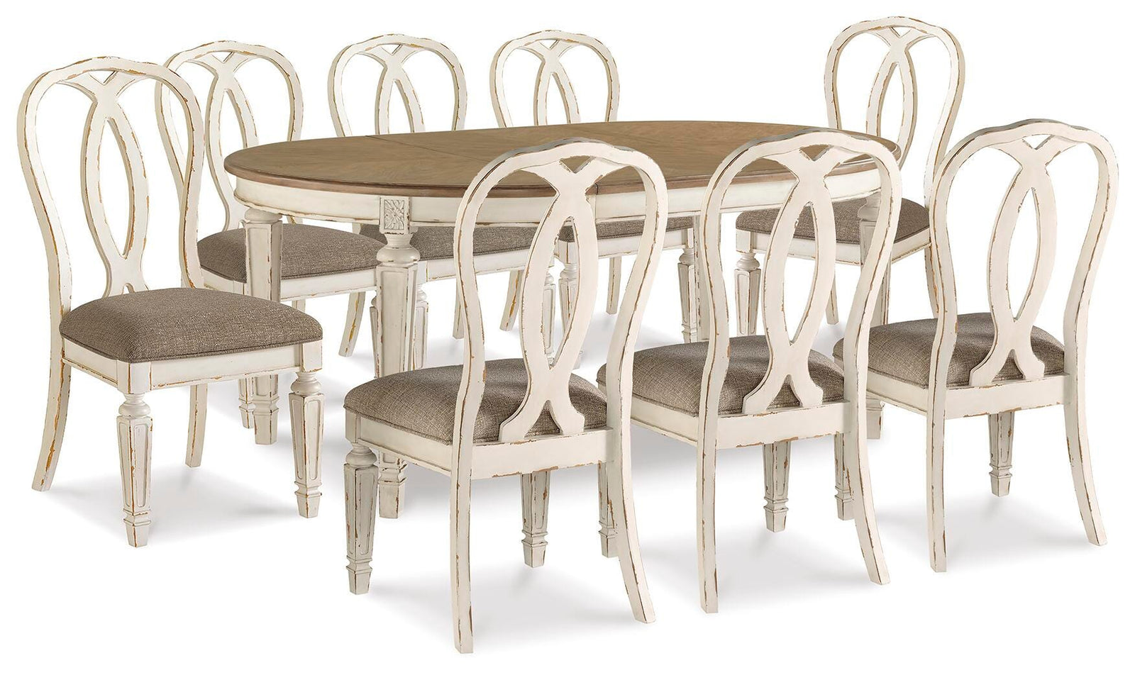 Realyn Dining Table and 8 Chairs (D743-SI) - Image 2