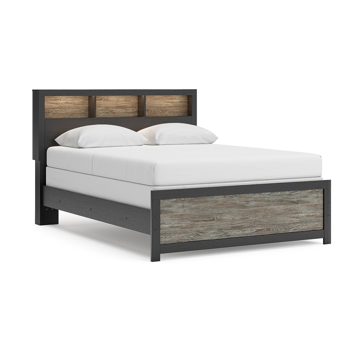 Broachmyn Queen Bookcase Panel Bed, Dresser and Nightstand (PCB1118-SI) - Image 12