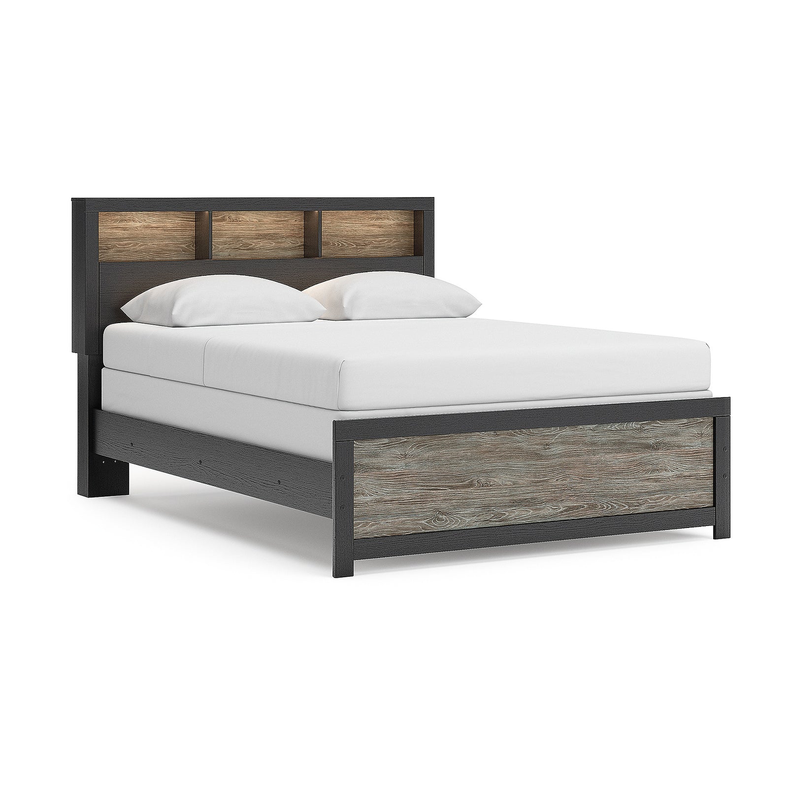 Broachmyn Queen Bookcase Panel Bed, Dresser and Nightstand (PCB1118-SI) - Image 12