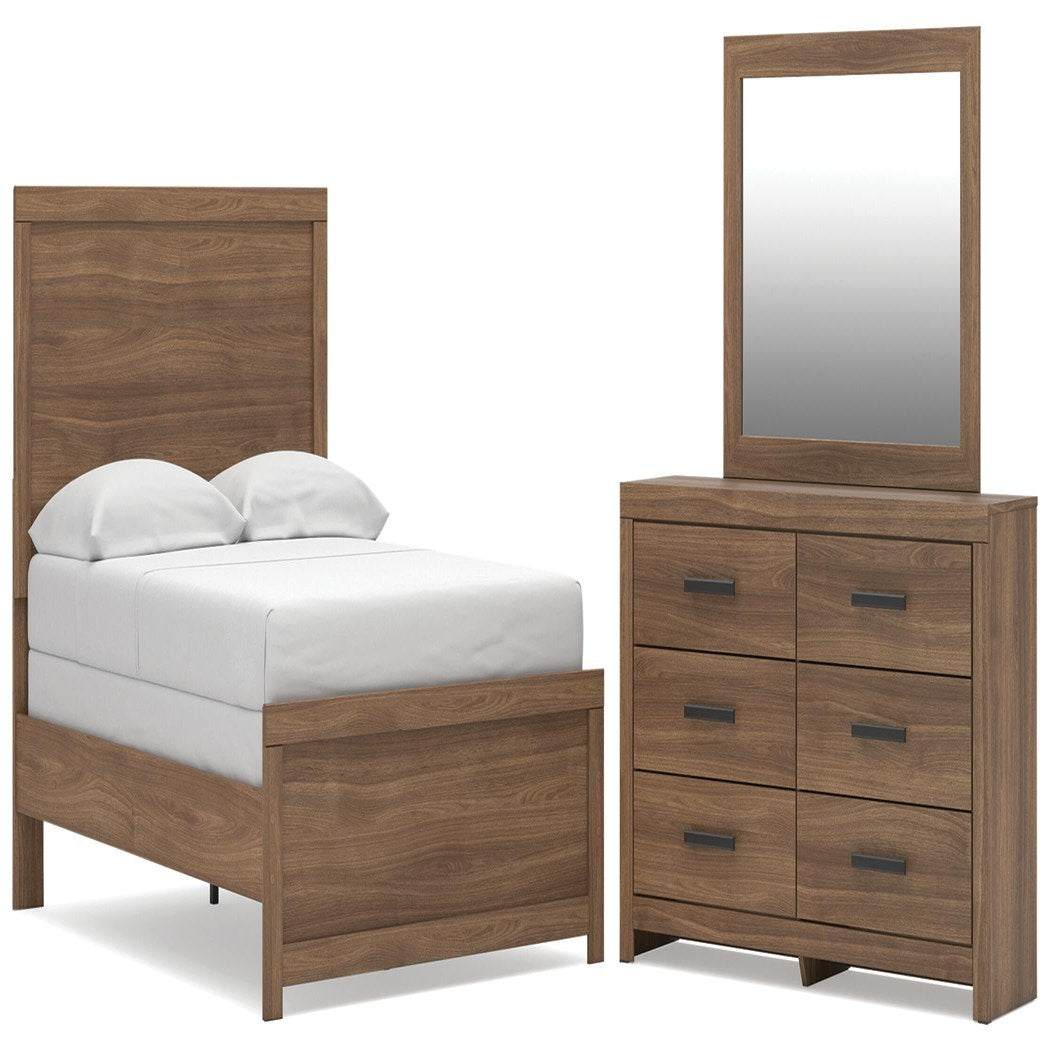 Broachmyn Full Panel Bed, Dresser and Mirror (PCB1116-SI)