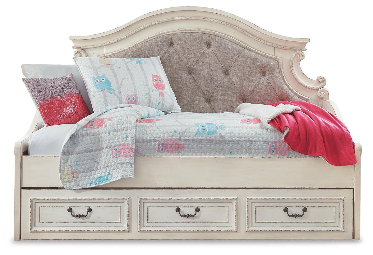 Realyn Storage Day Bed and Nightstand - Two-tone  (B743-SI) - Image 2