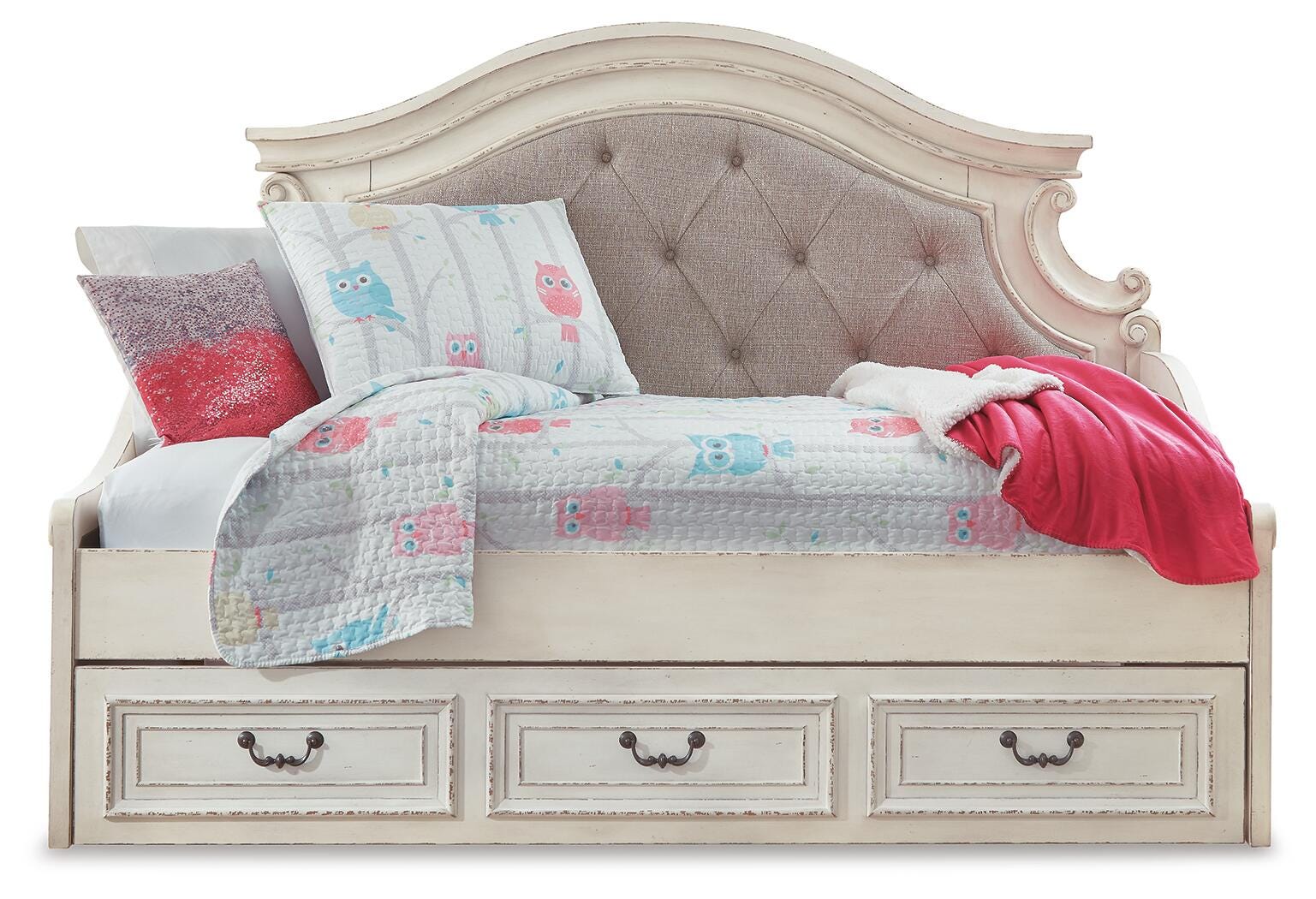 Realyn Storage Day Bed and Nightstand - Two-tone  (B743-SI) - Image 2