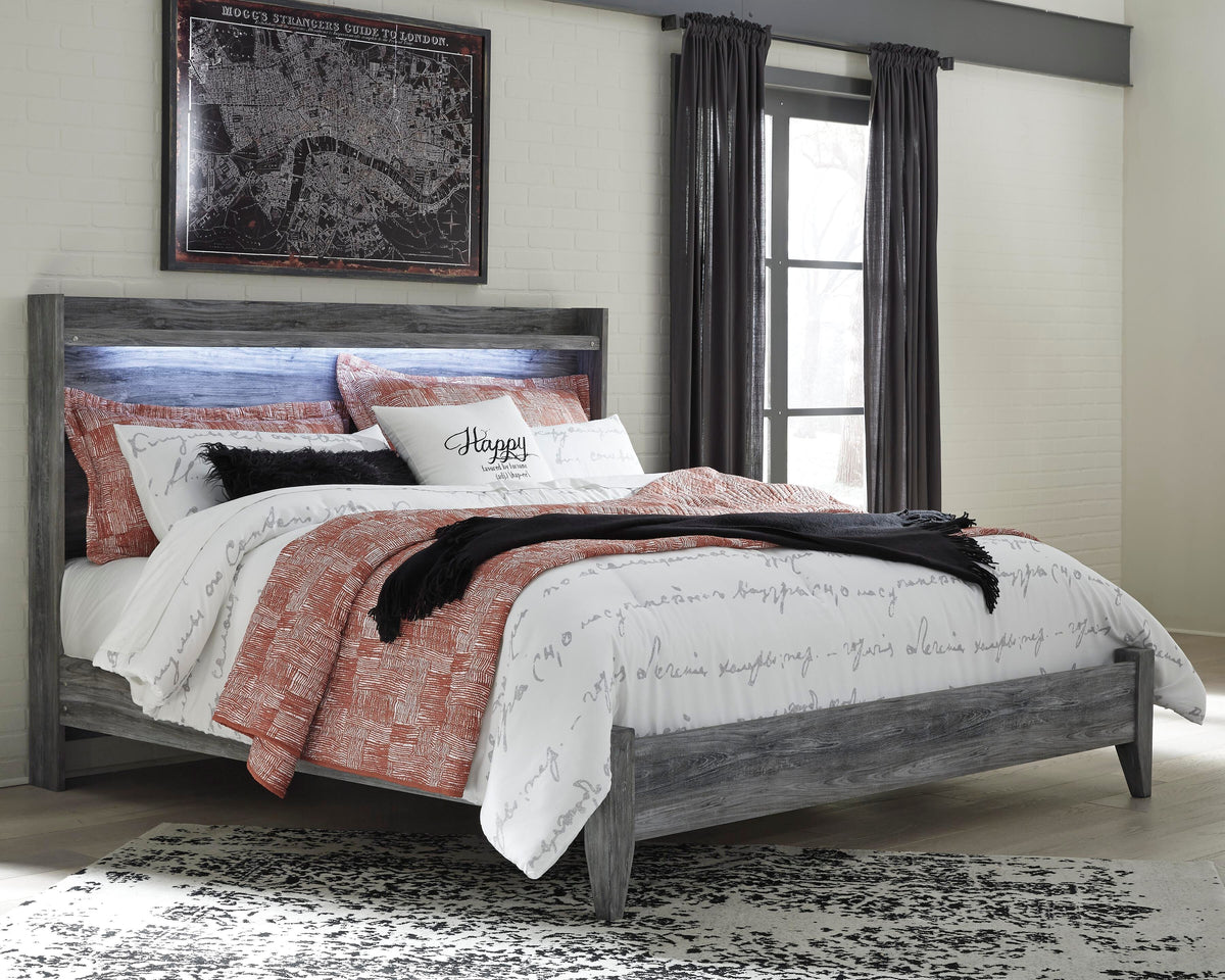 Baystorm Panel Bed, Dresser, Mirror, and Nightstand - Gray  (B221-SI) - Image 9